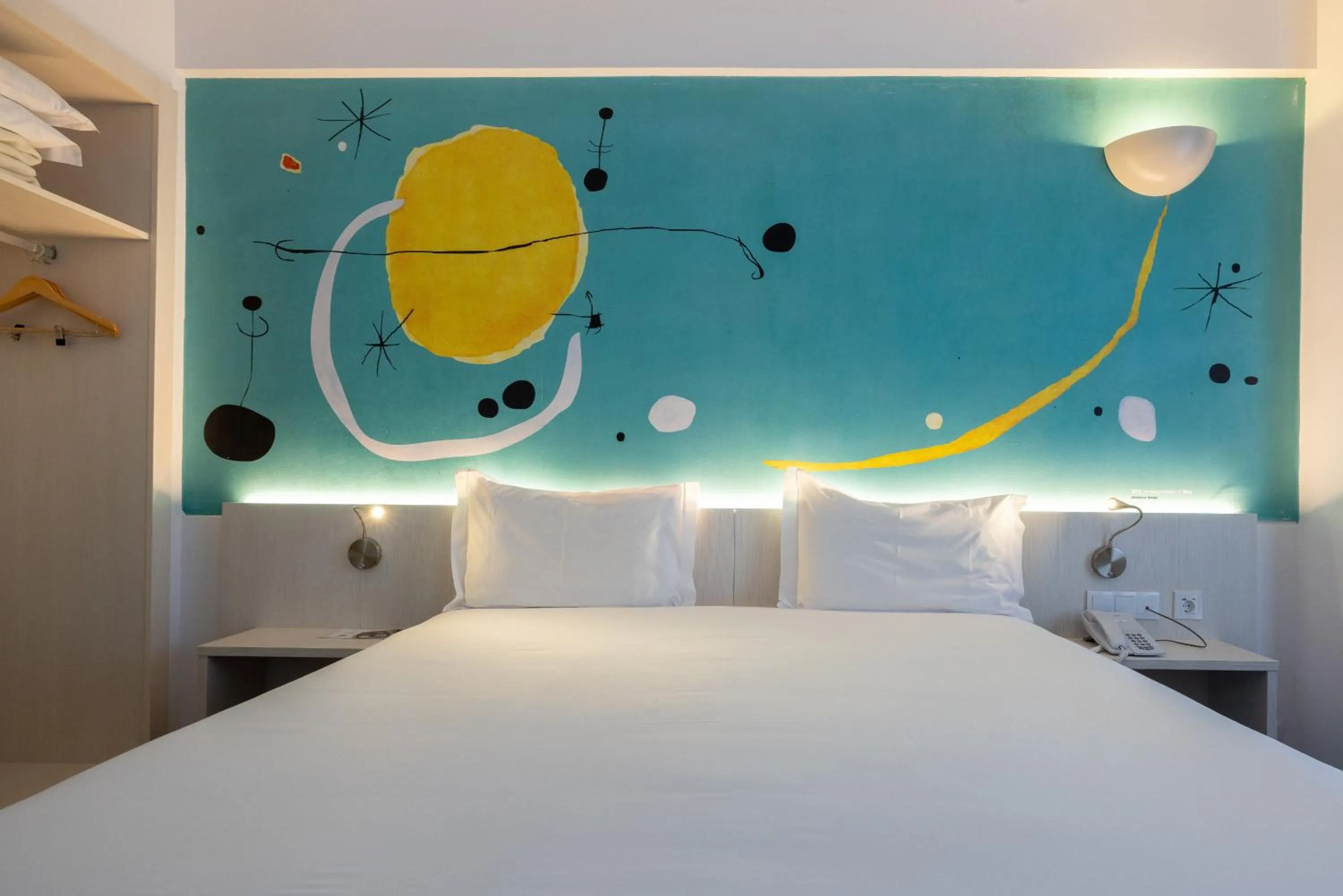 Bed in Hotel 3K Barcelona
