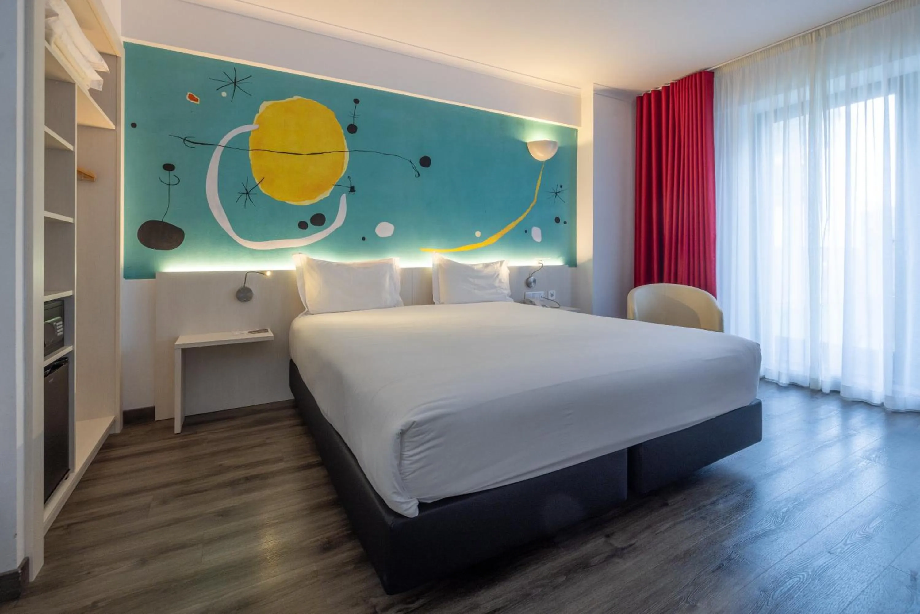Bed in Hotel 3K Barcelona