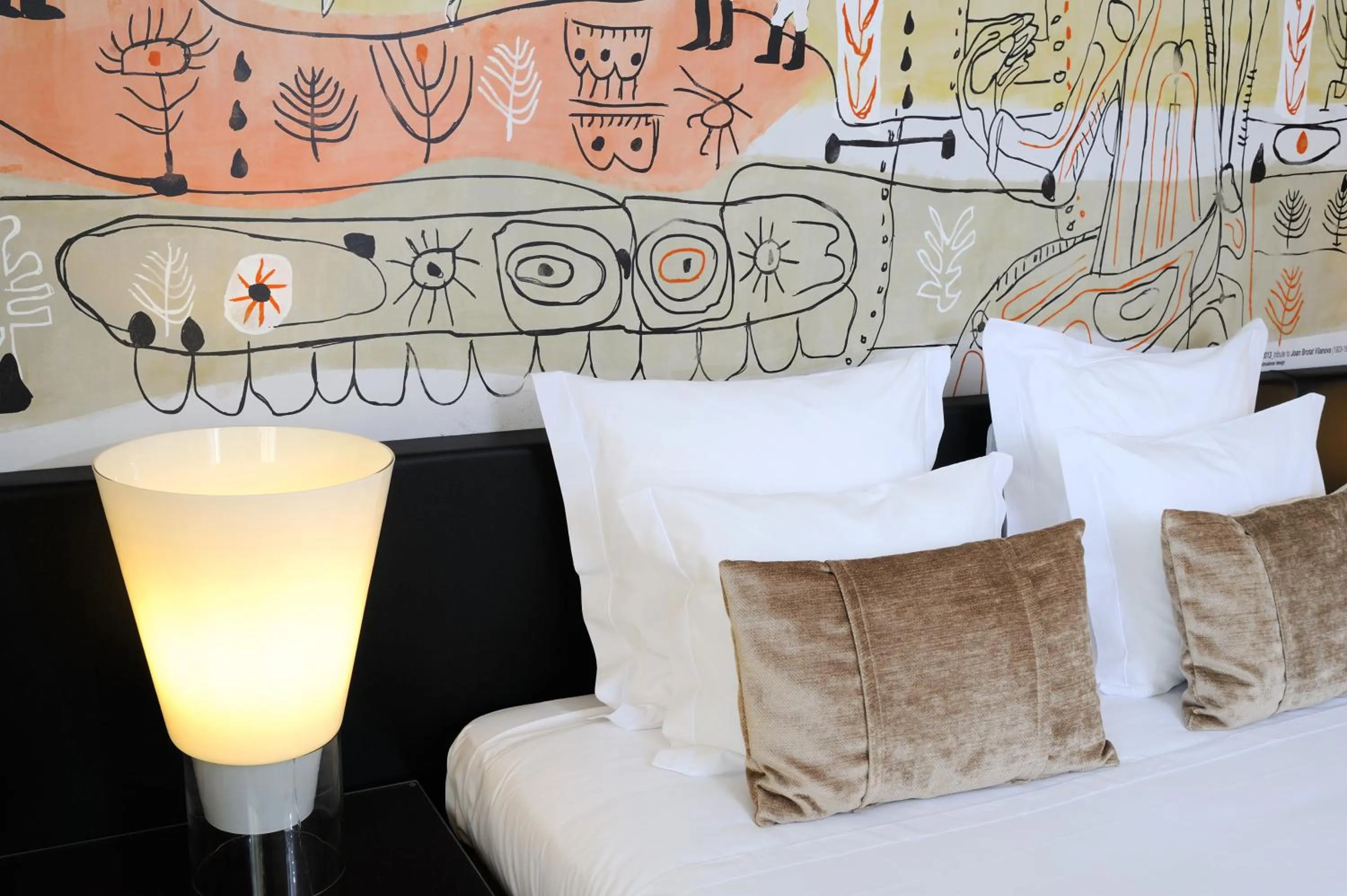 Bed in Hotel 3K Barcelona