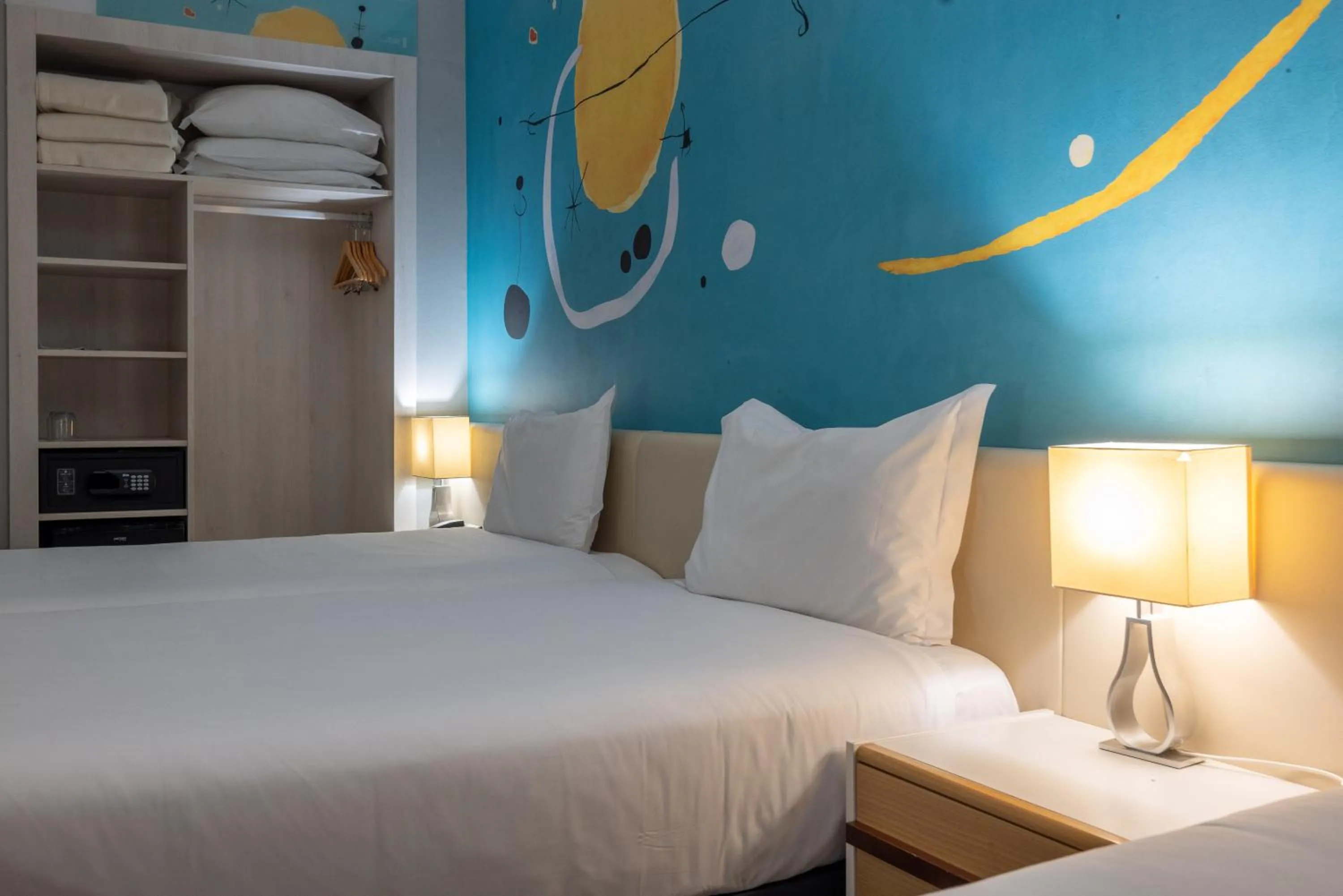 Bed in Hotel 3K Barcelona