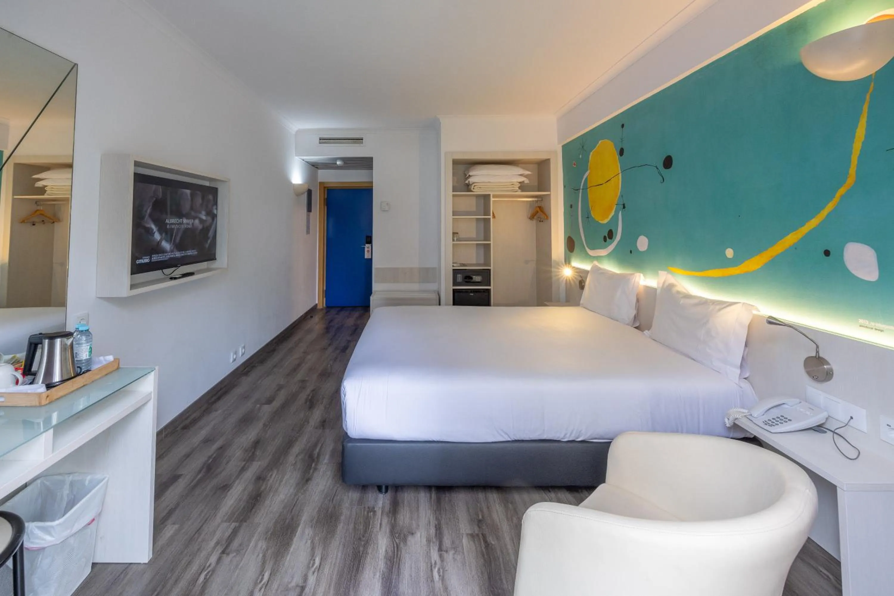 Bed in Hotel 3K Barcelona