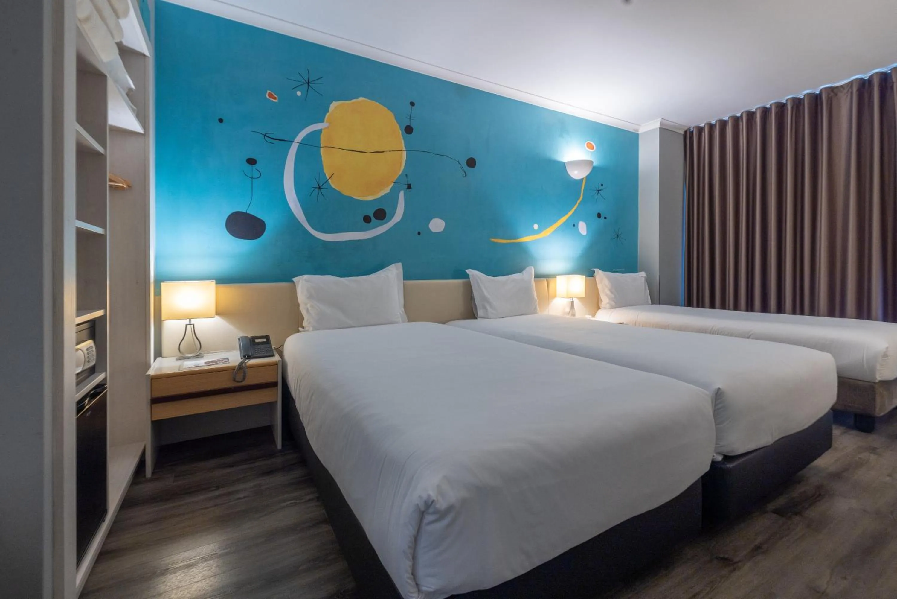 Bed in Hotel 3K Barcelona