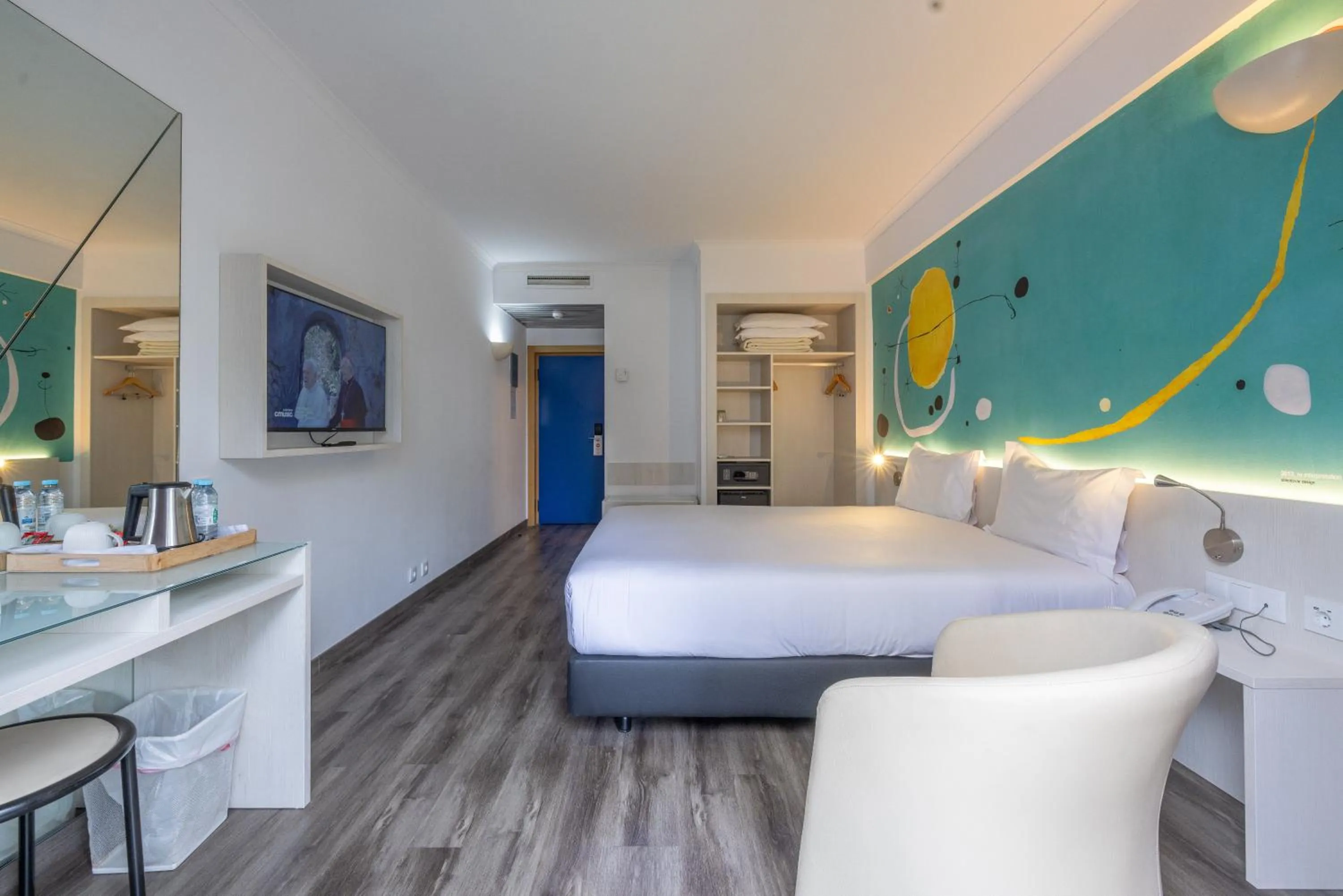 Bed in Hotel 3K Barcelona