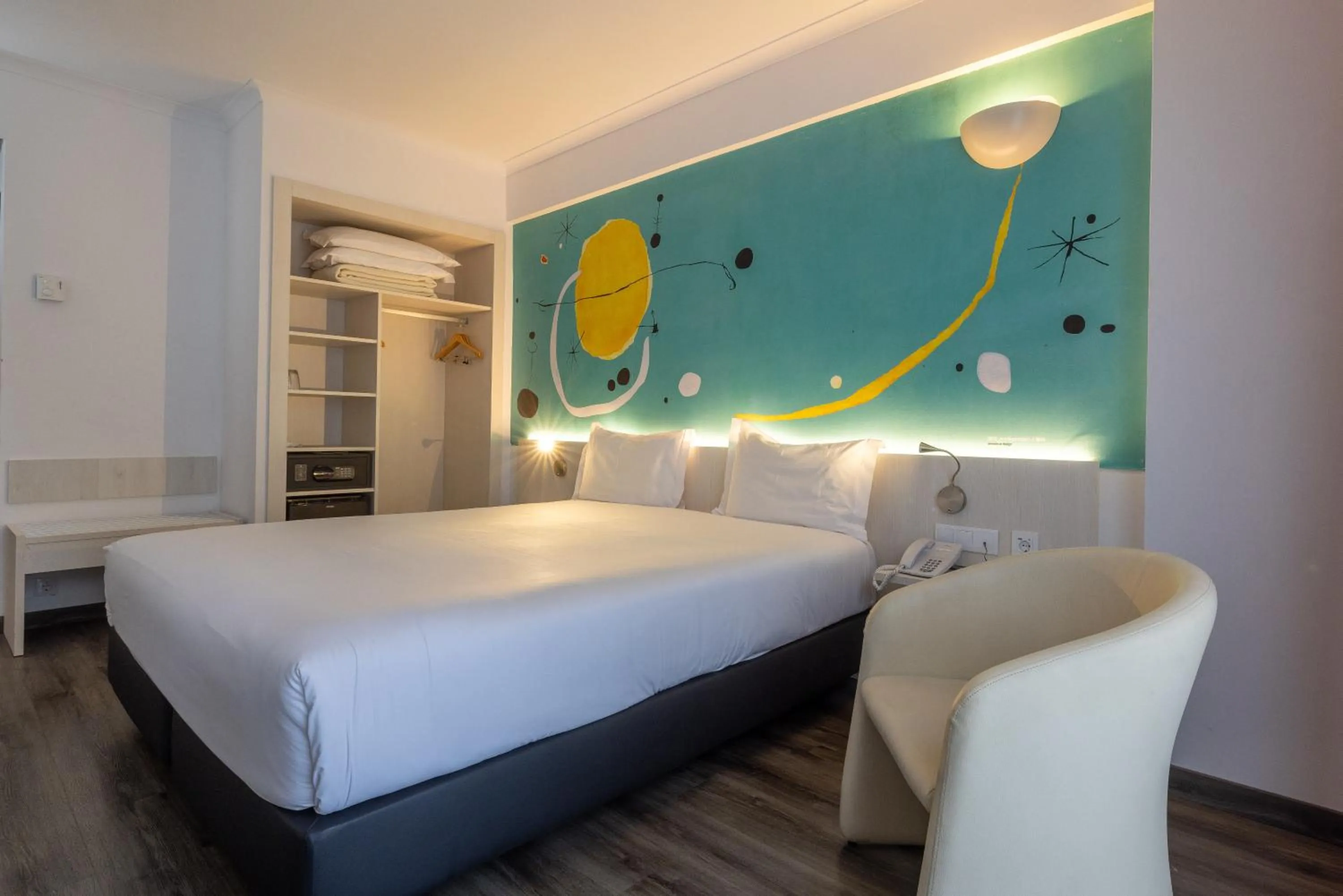 Bed in Hotel 3K Barcelona