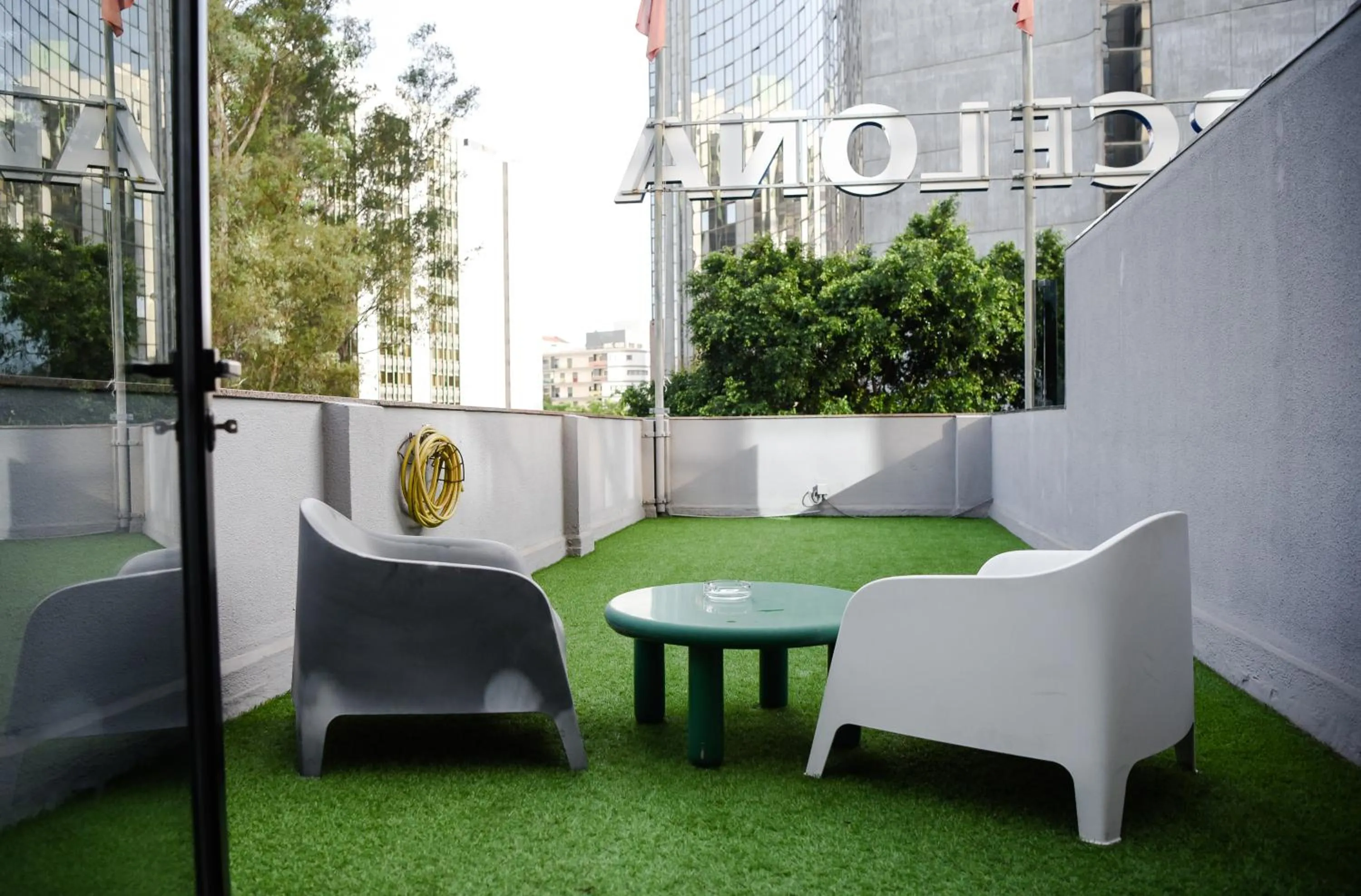 Balcony/Terrace in Hotel 3K Barcelona