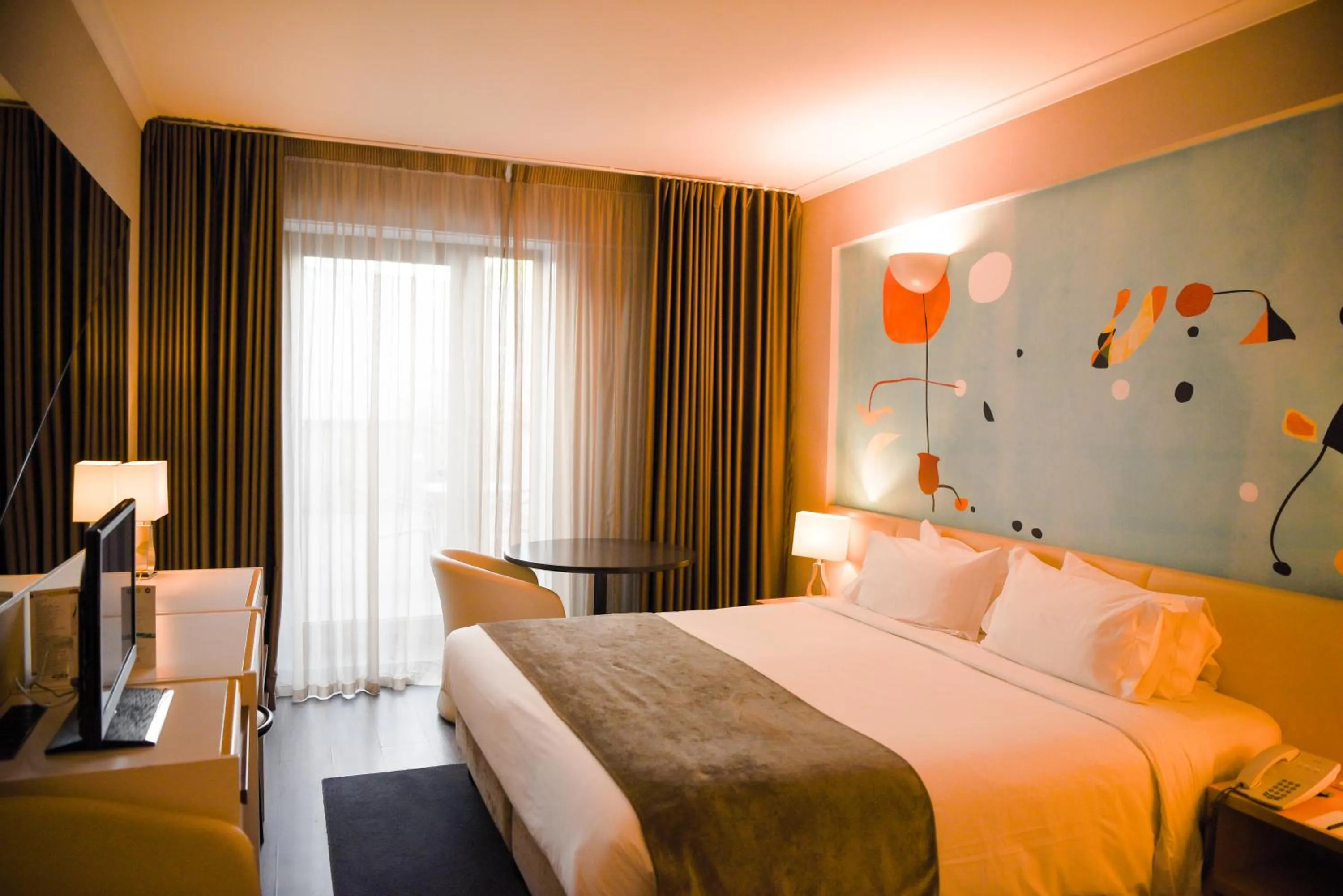 Bed in Hotel 3K Barcelona