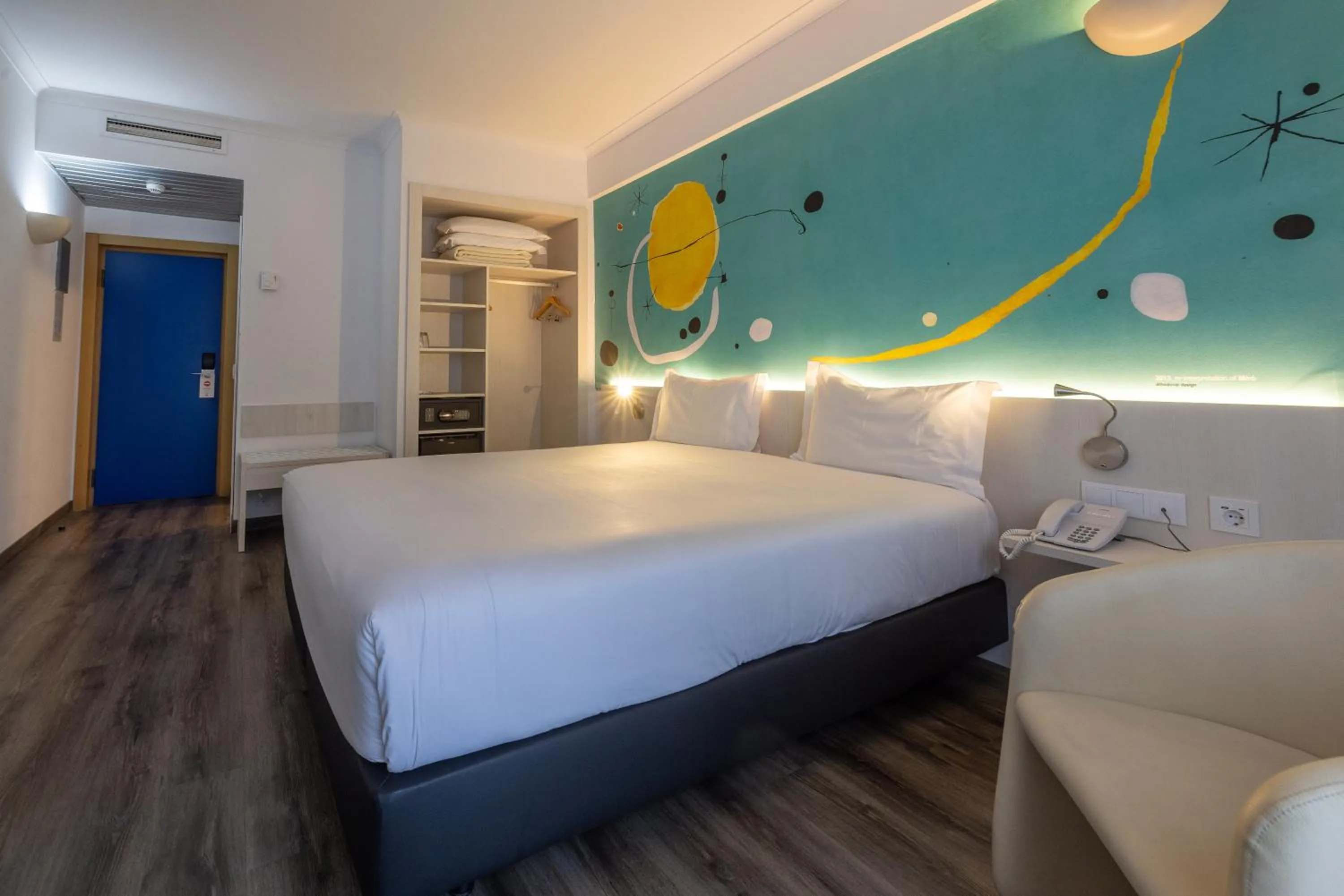 Bed in Hotel 3K Barcelona