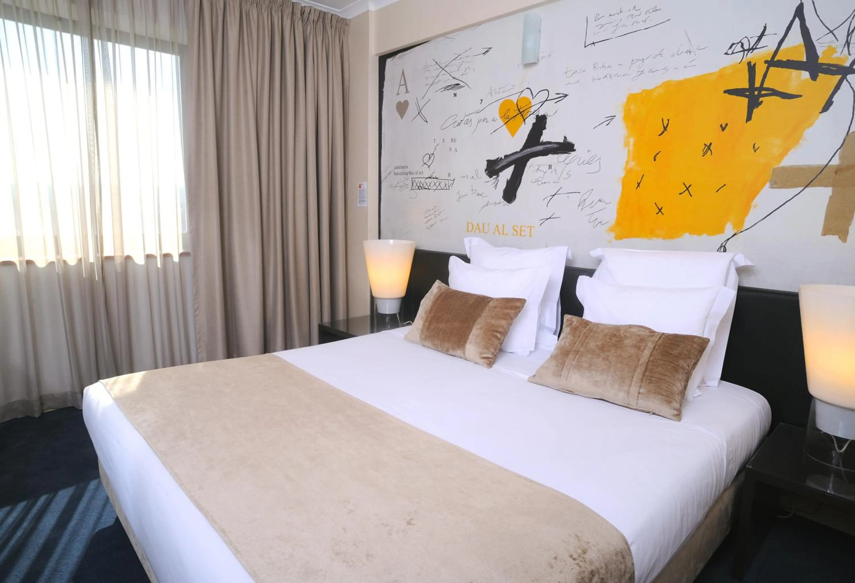 Bed in Hotel 3K Barcelona