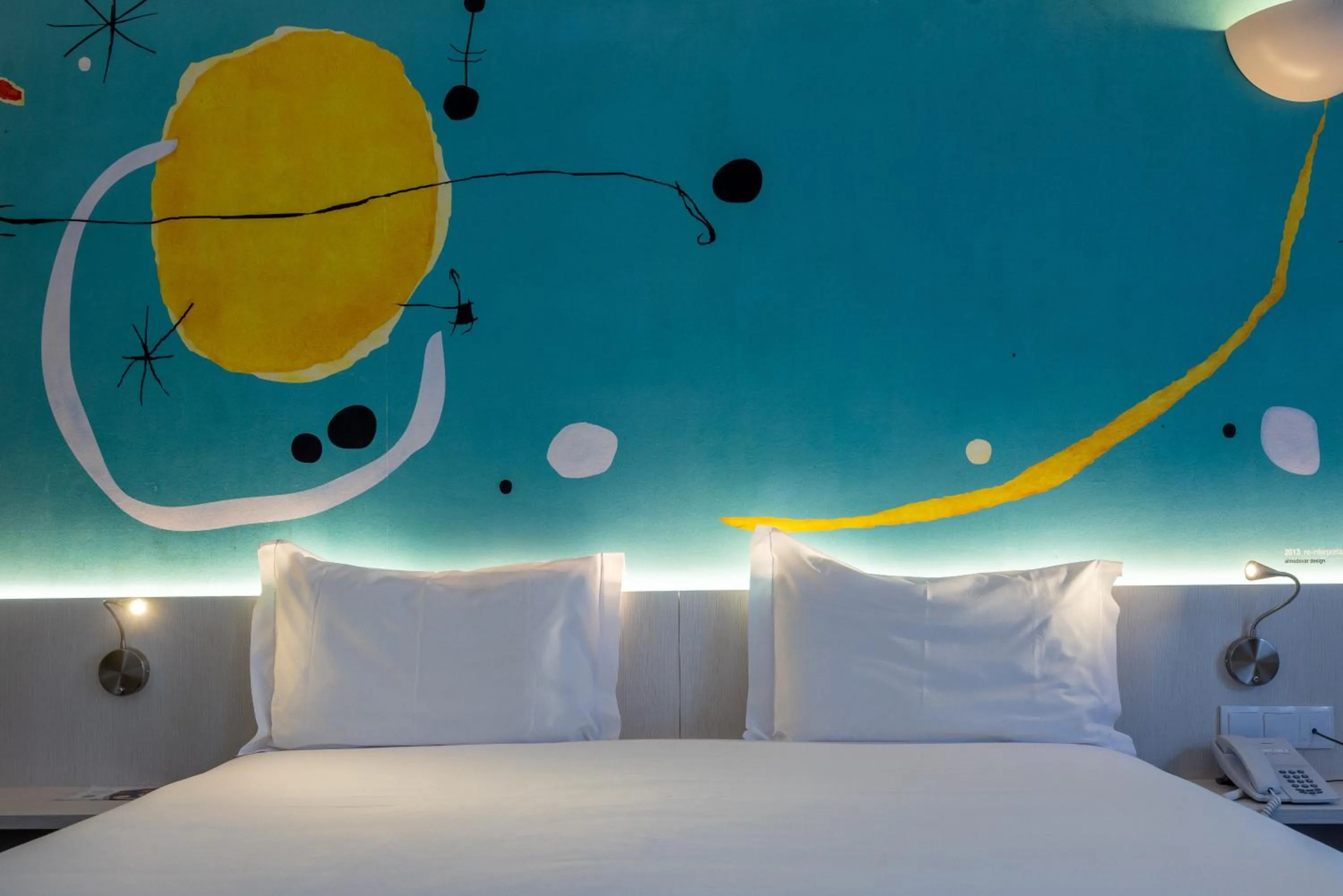 Bed in Hotel 3K Barcelona