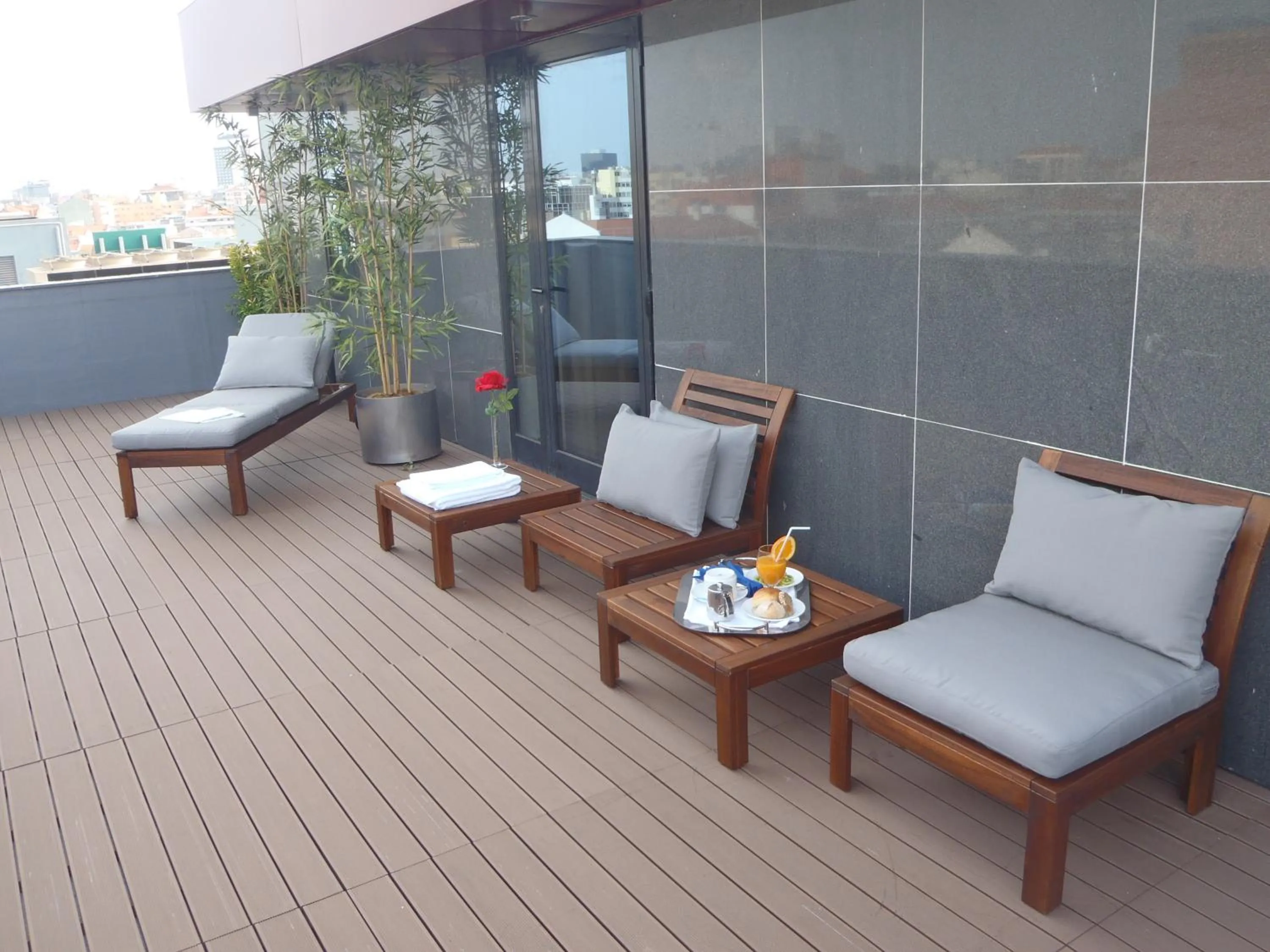 Balcony/Terrace in Hotel 3K Barcelona