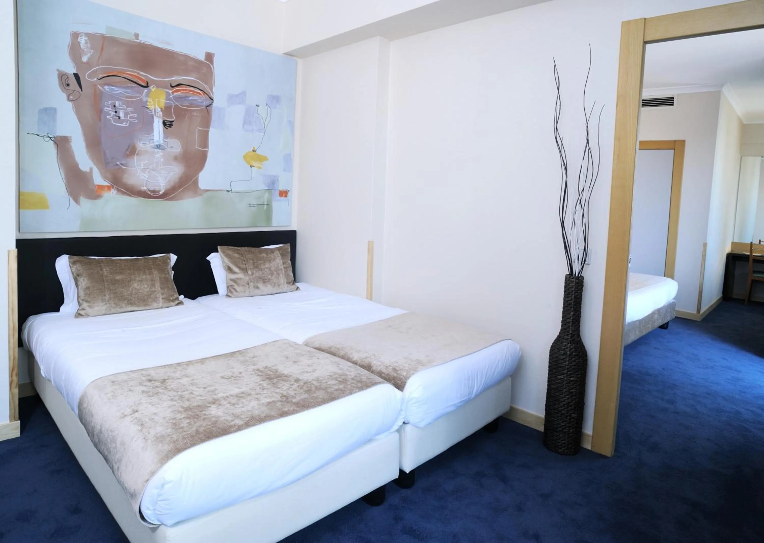 Bed in Hotel 3K Barcelona