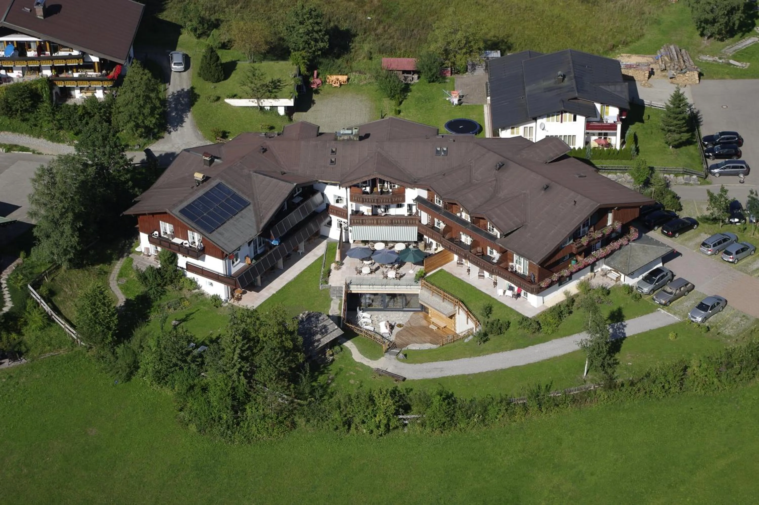 Bird's eye view in Naturhotel Lärchenhof