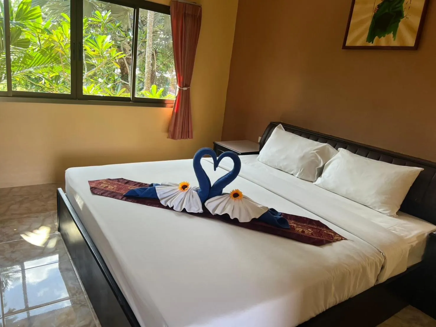 Bed in Diamond Beach Resort