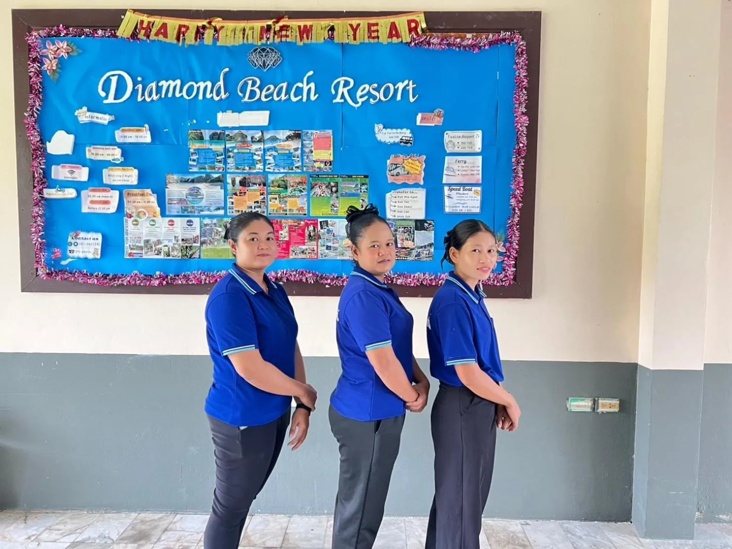 Staff in Diamond Beach Resort