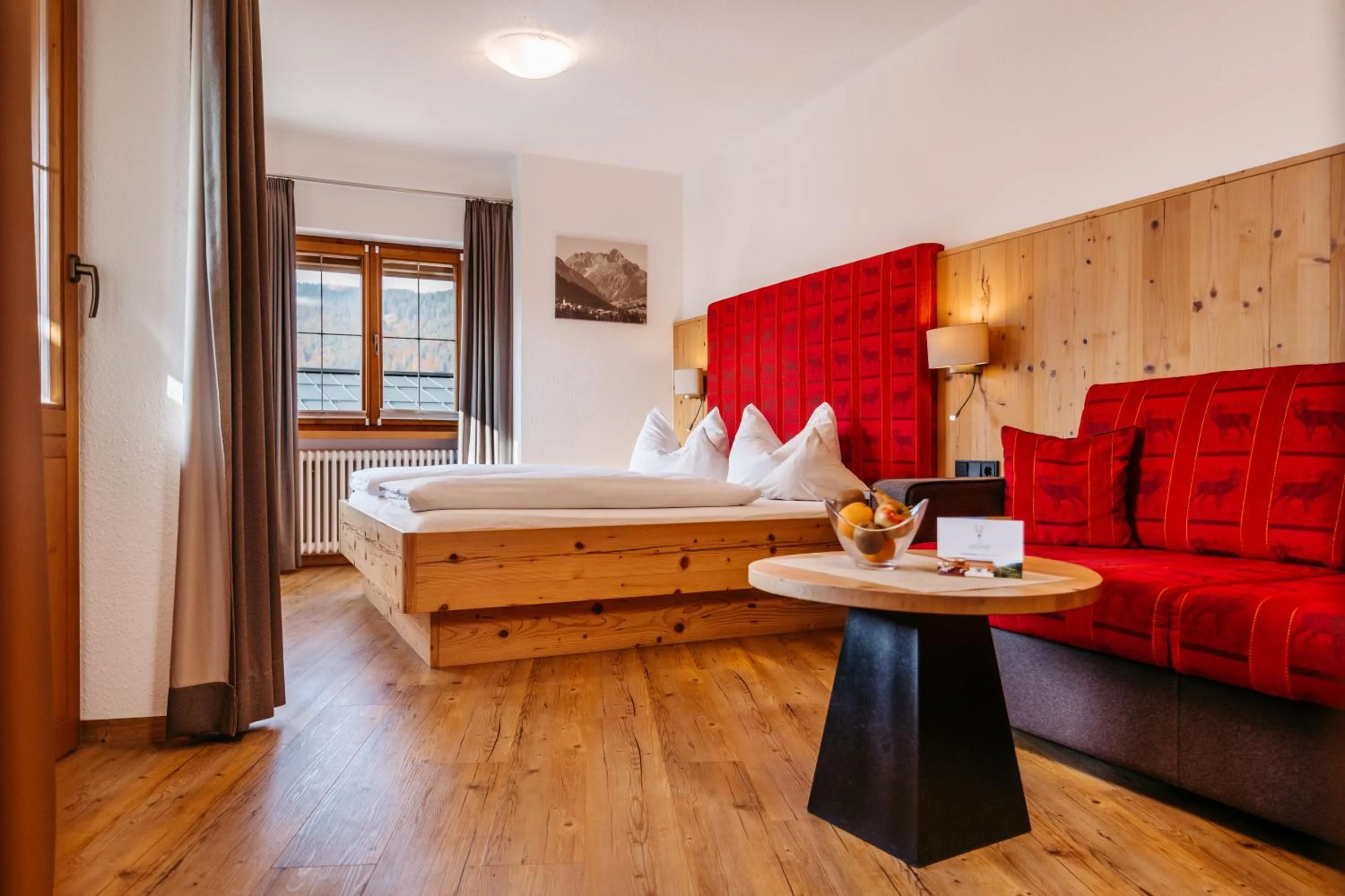 Bed in Hotel Jagdhof