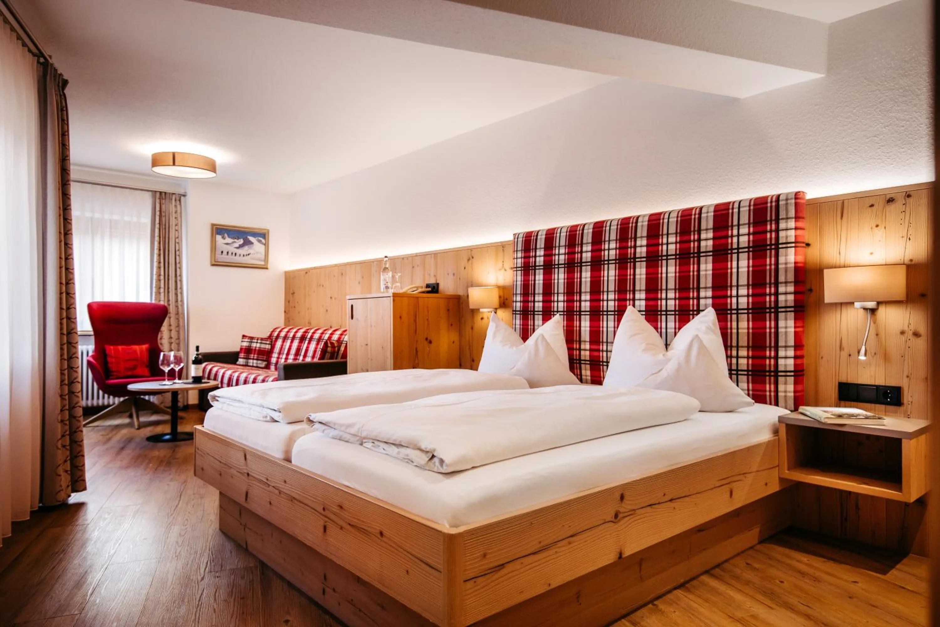 Bed in Hotel Jagdhof