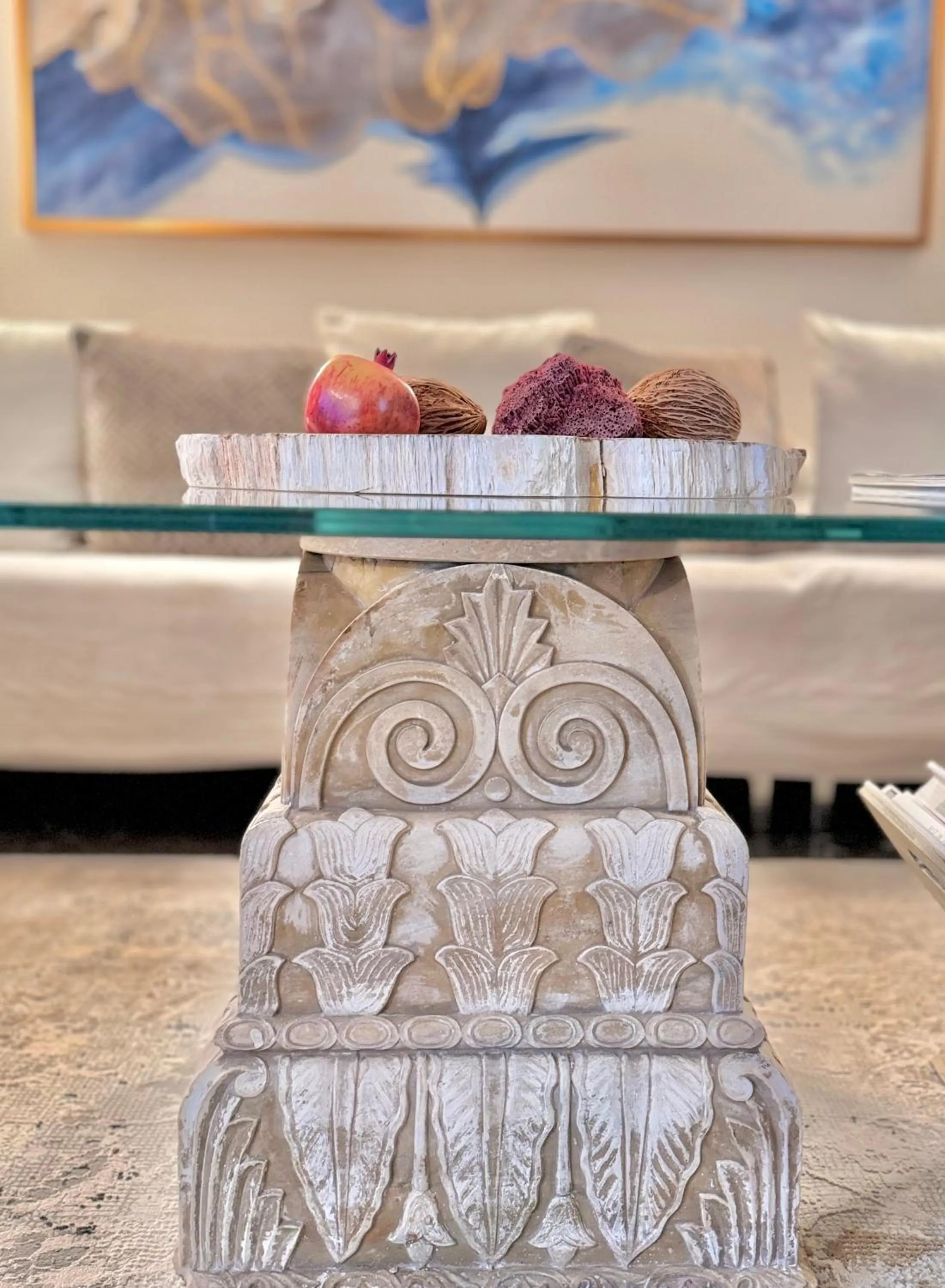 Living room in One 360 Skyline Athens Penthouses