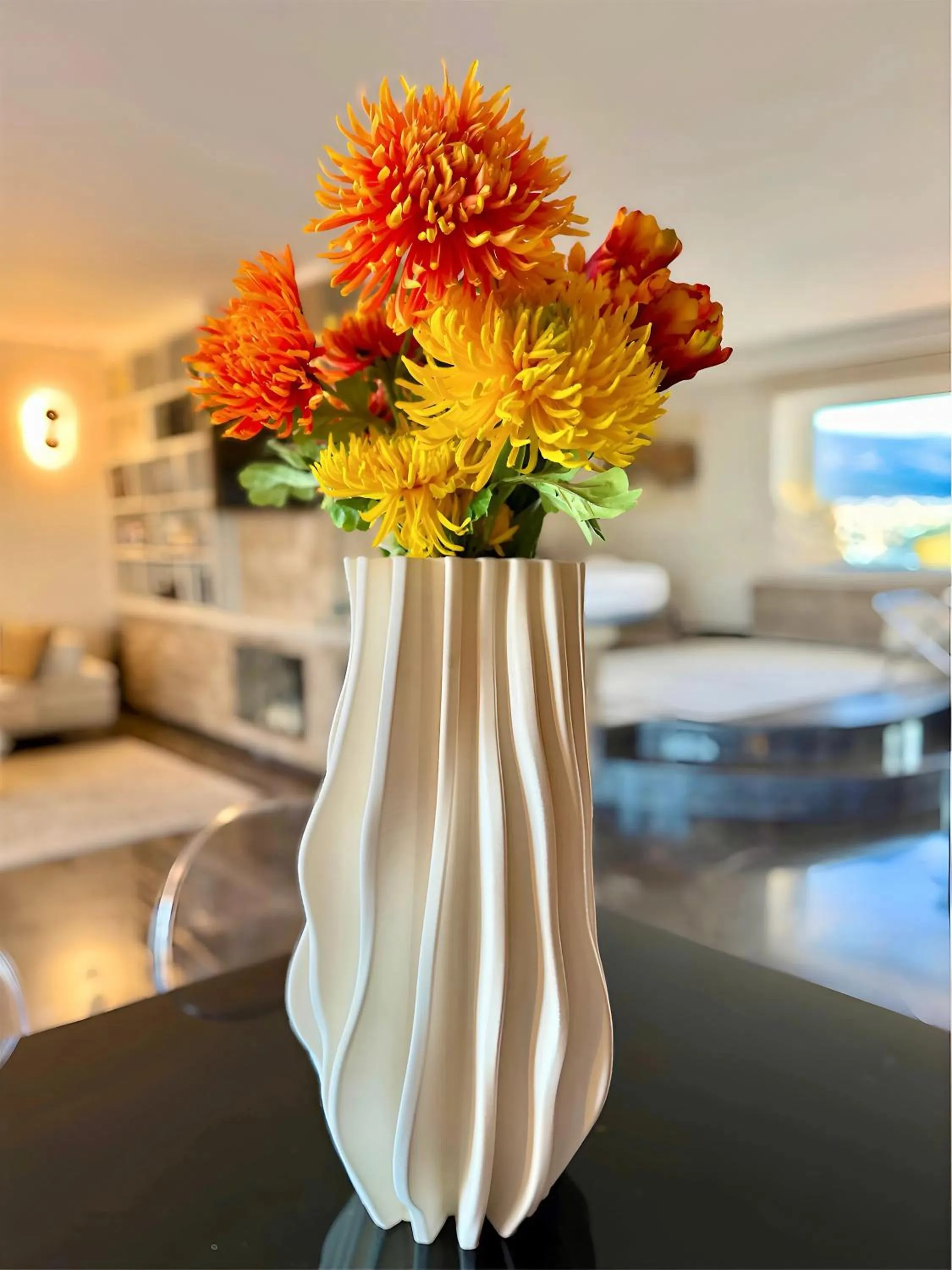 Living room in One 360 Skyline Athens Penthouses