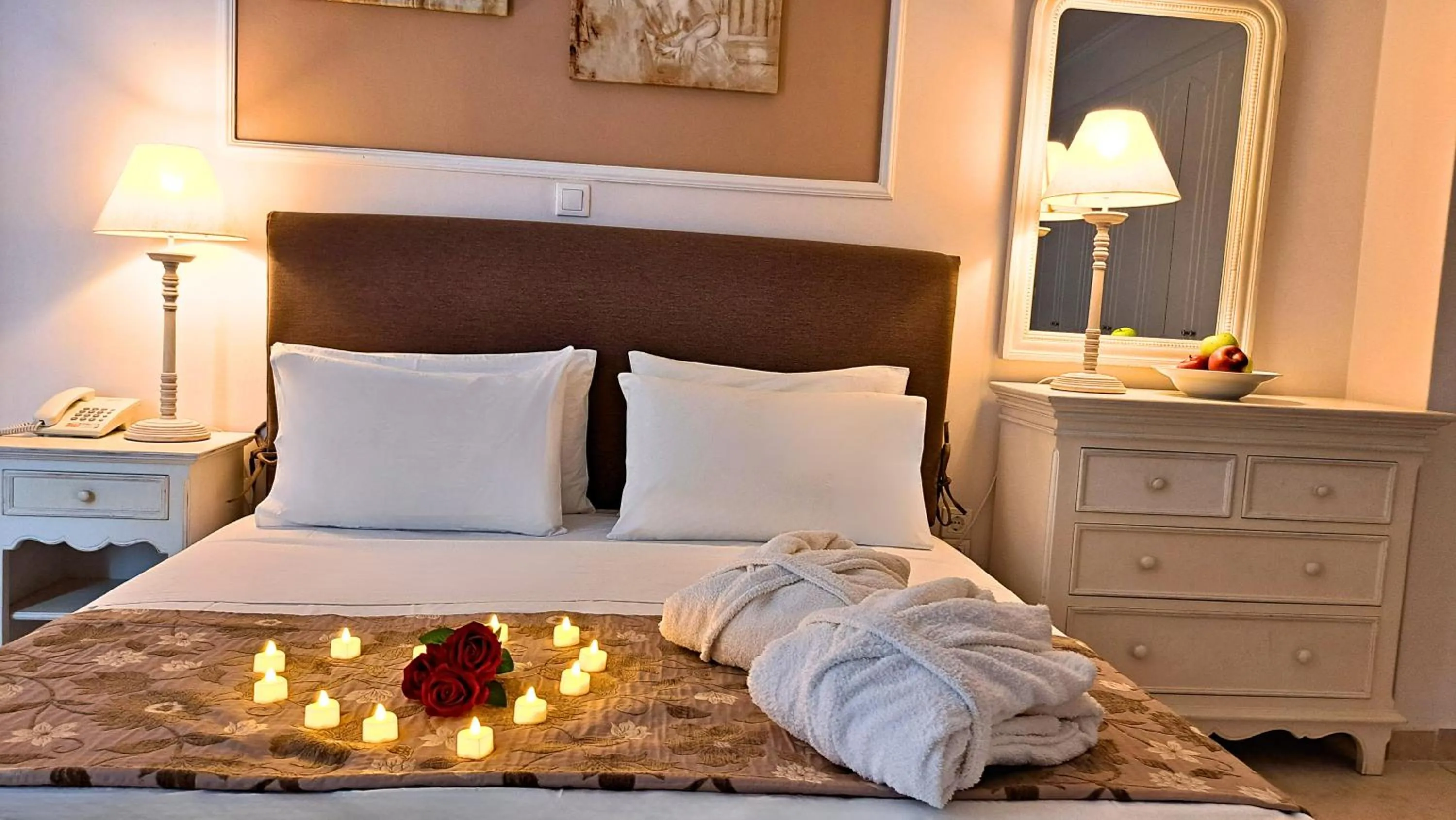 Bed in Hotel Astron Princess