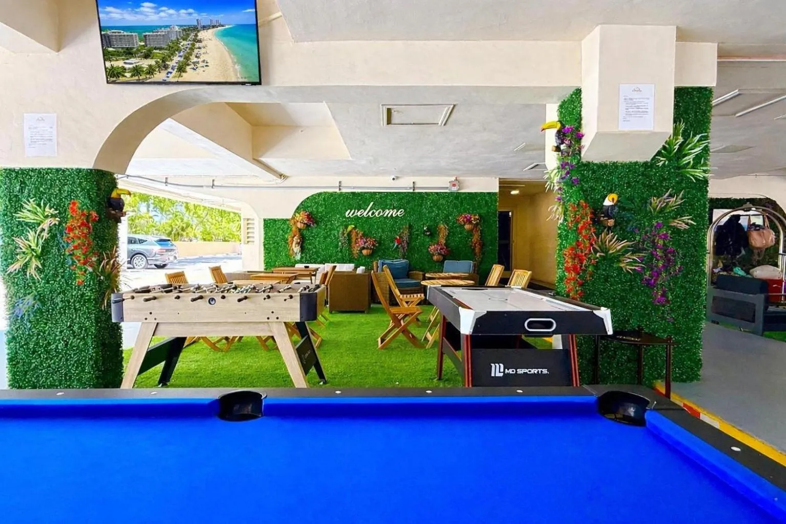 Game Room in Ocean Beach Palace