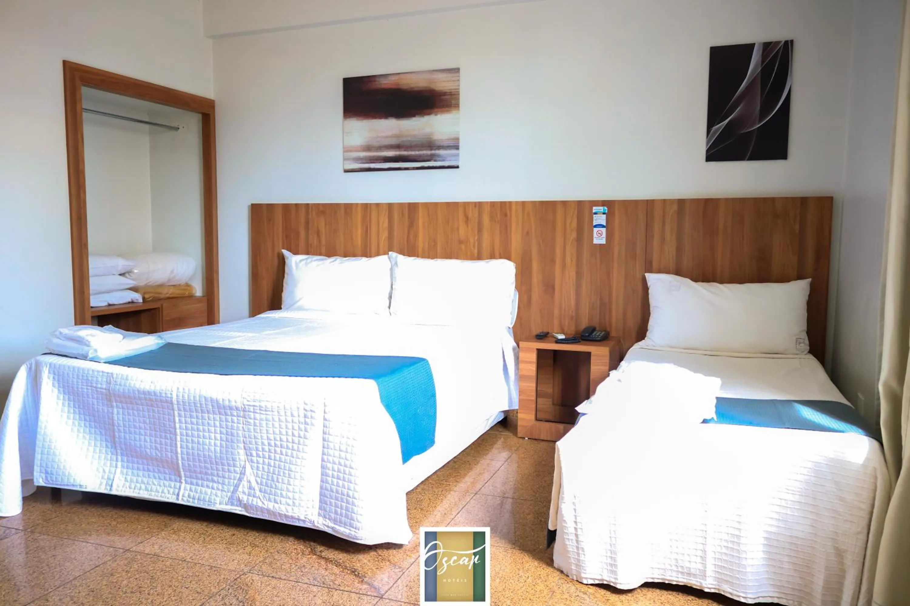 Bed in Hotel Oscar Blue Montes Claros