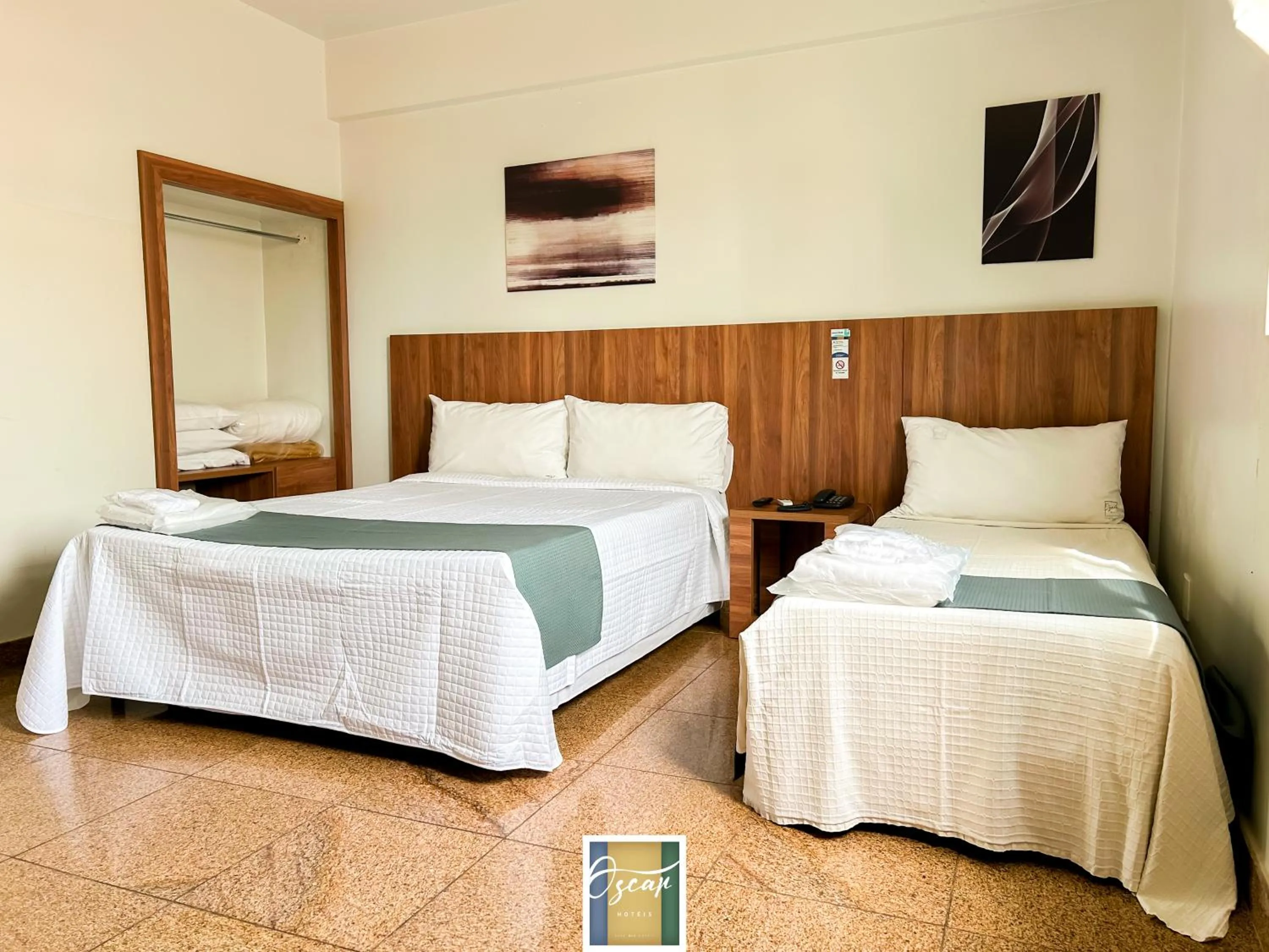 Bed in Hotel Oscar Blue Montes Claros