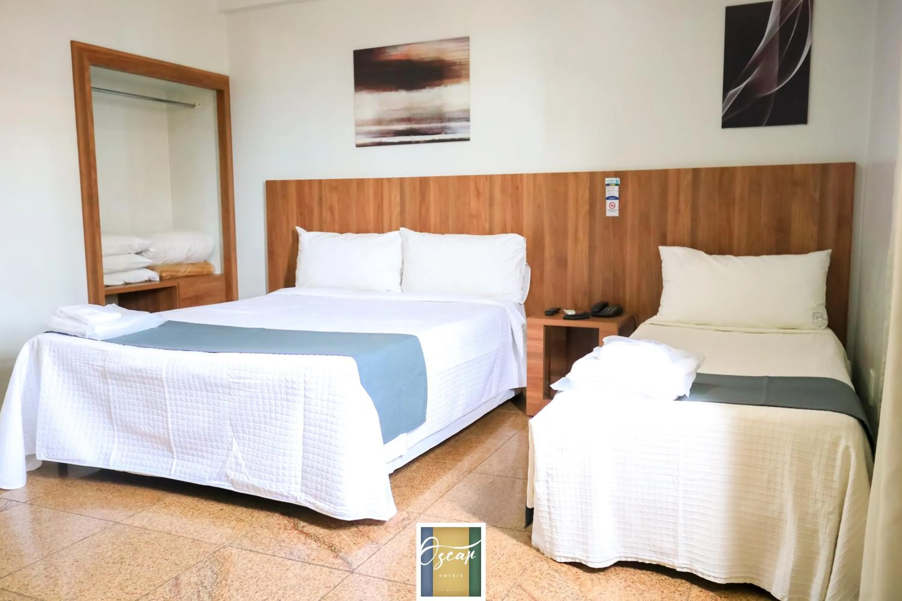 Bed in Hotel Oscar Blue Montes Claros