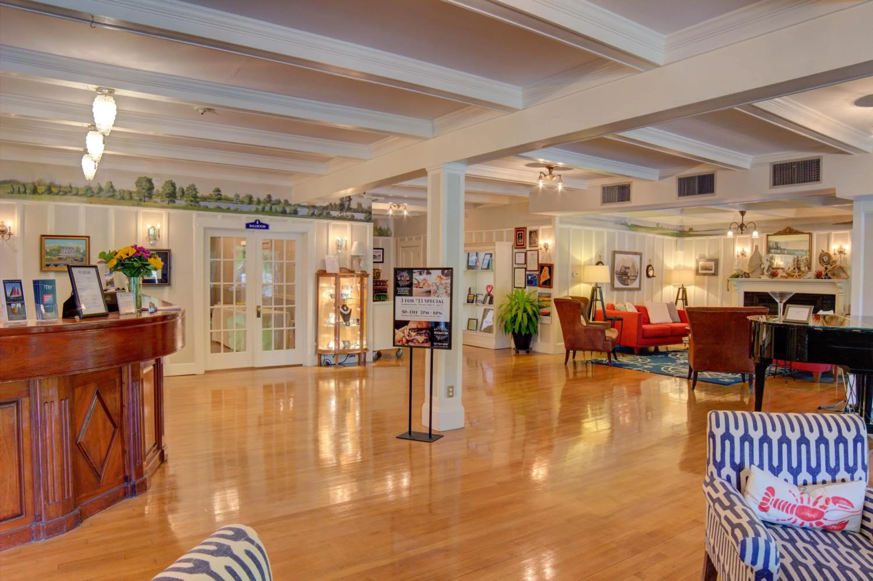 Lobby or reception in The Nonantum Resort