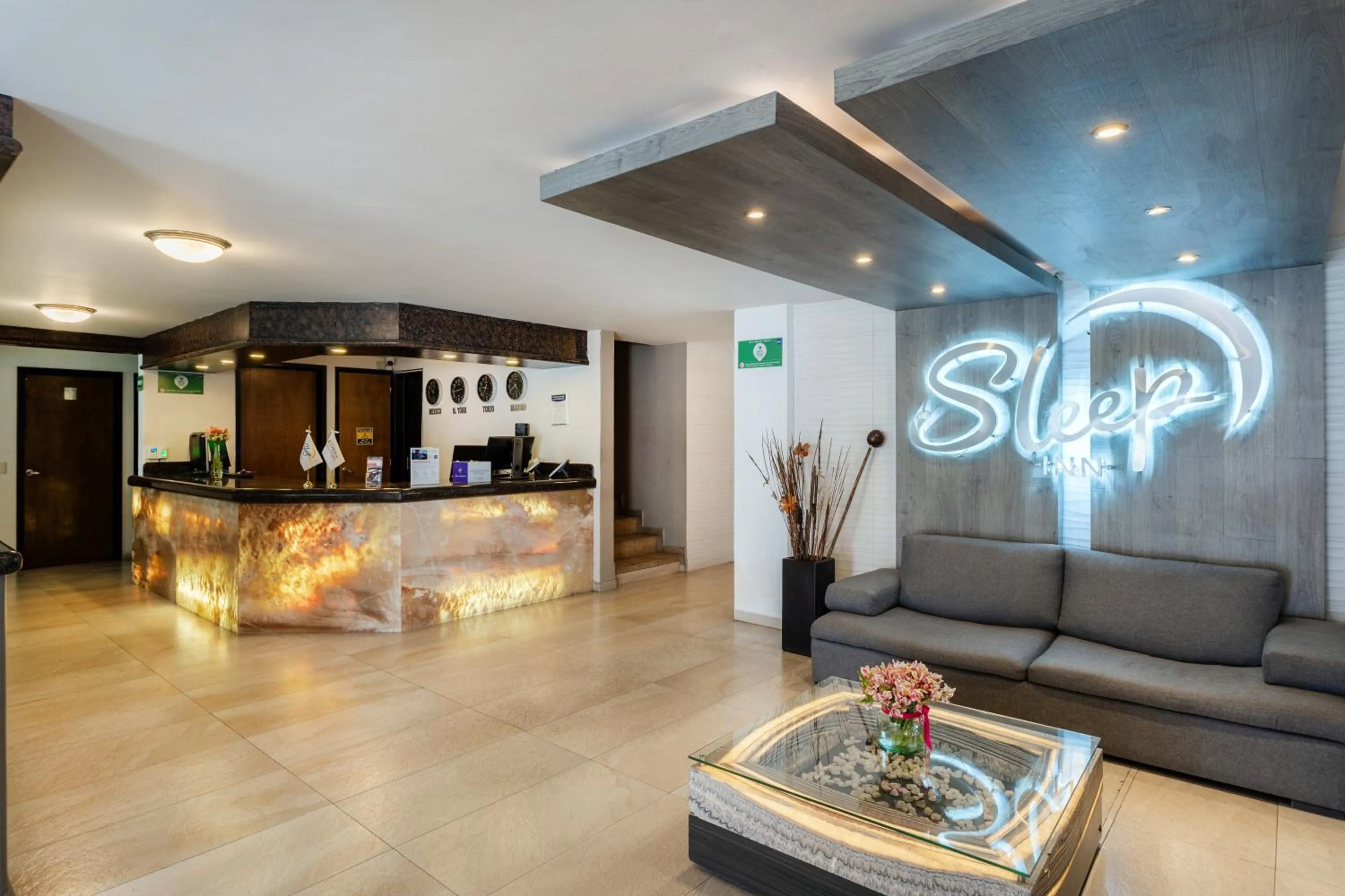 Property logo or sign in Sleep Inn Puebla Centro Hist rico