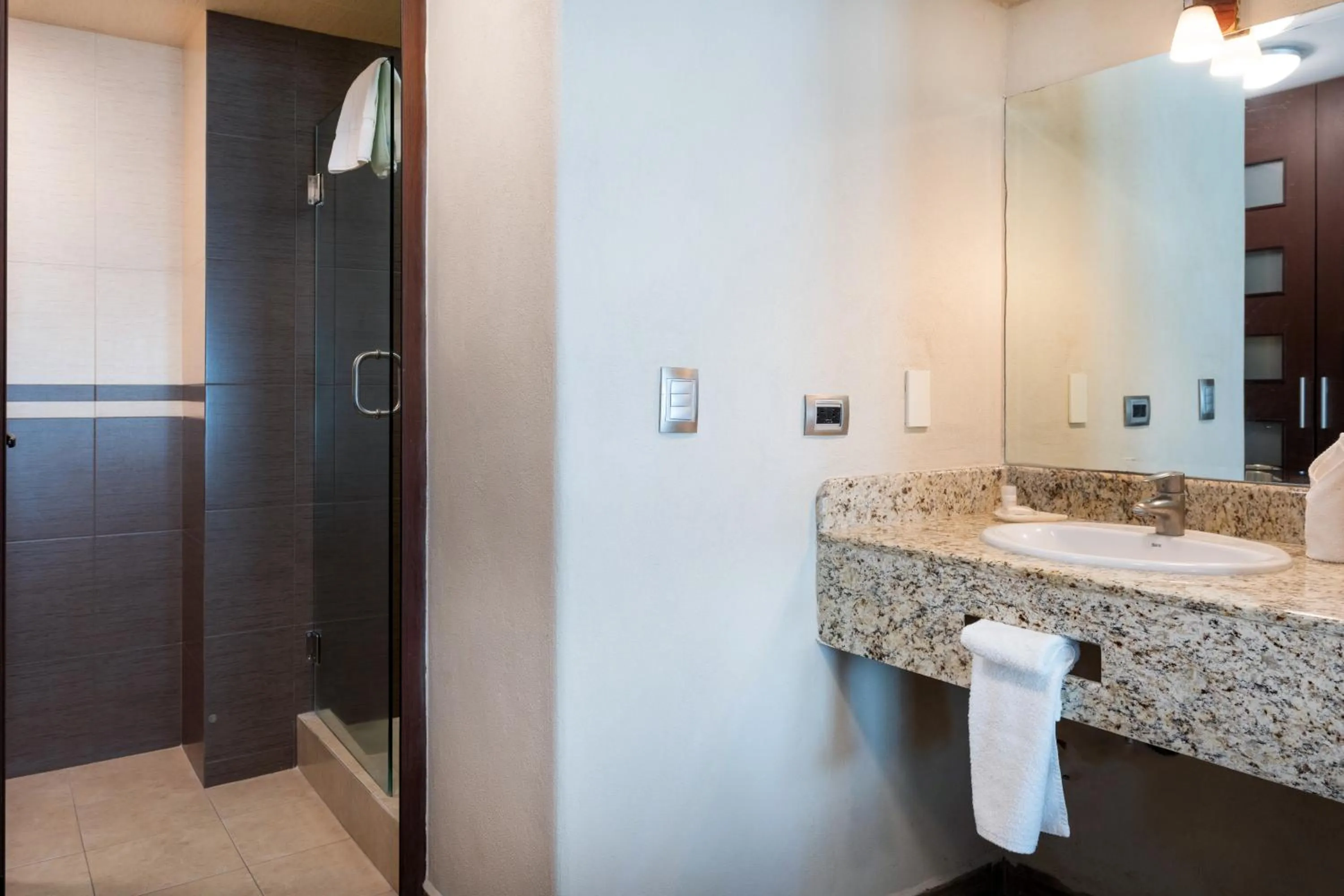 Shower in Sleep Inn Puebla Centro Hist rico