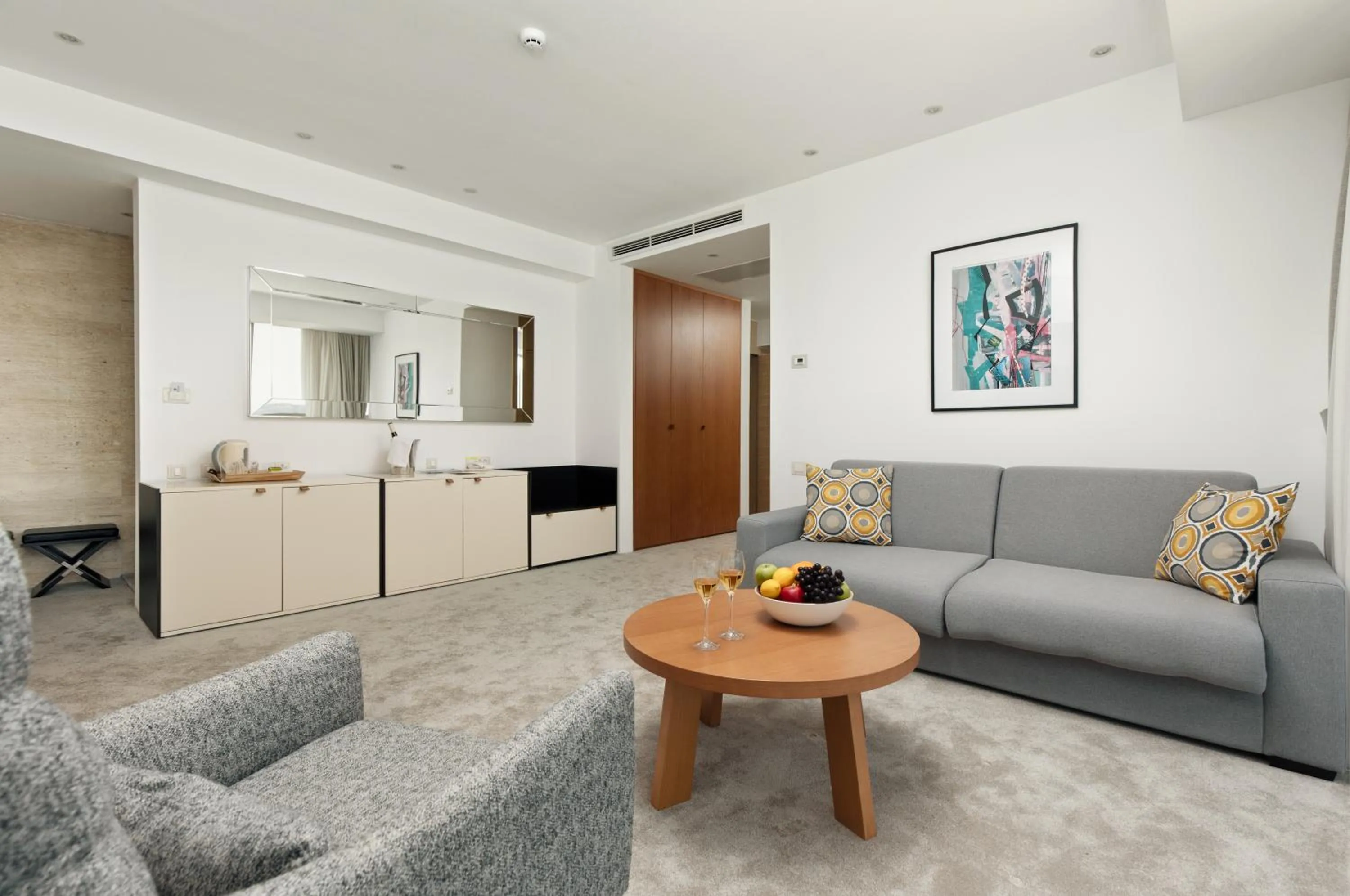 Seating area in Hotel Harmonia by Dukley