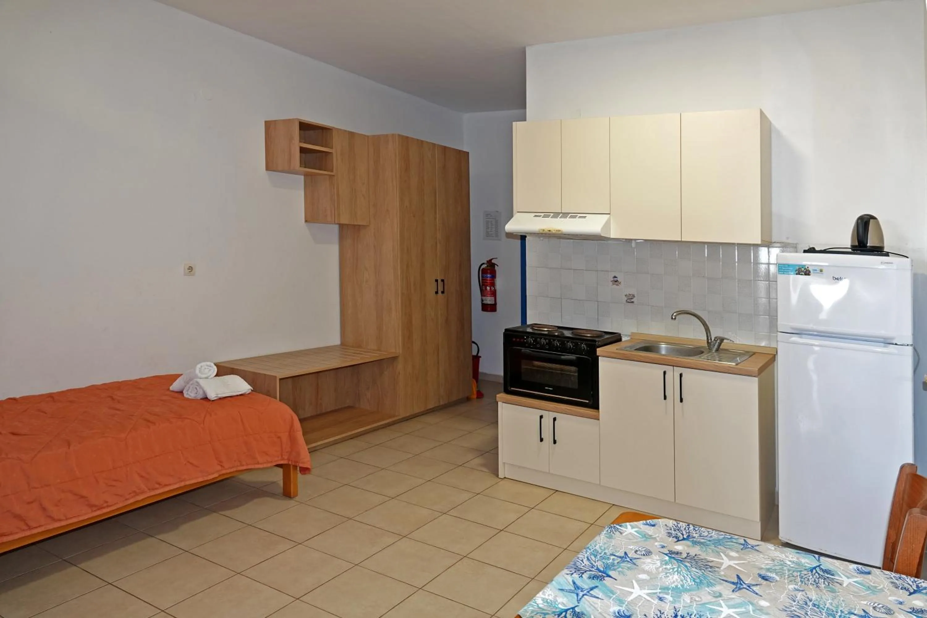 Bed in Aeriko Hotel Apartments