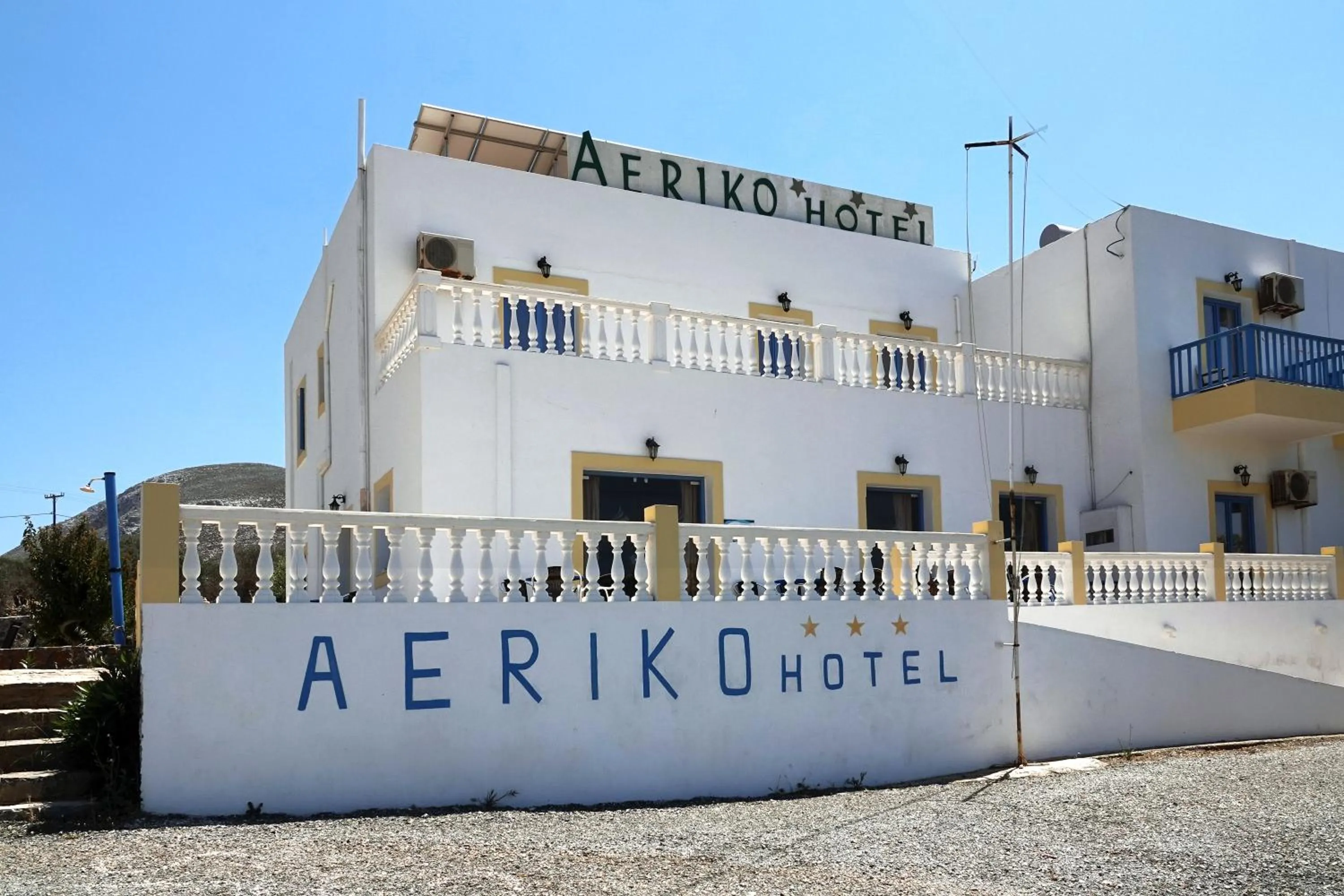Property building in Aeriko Hotel Apartments