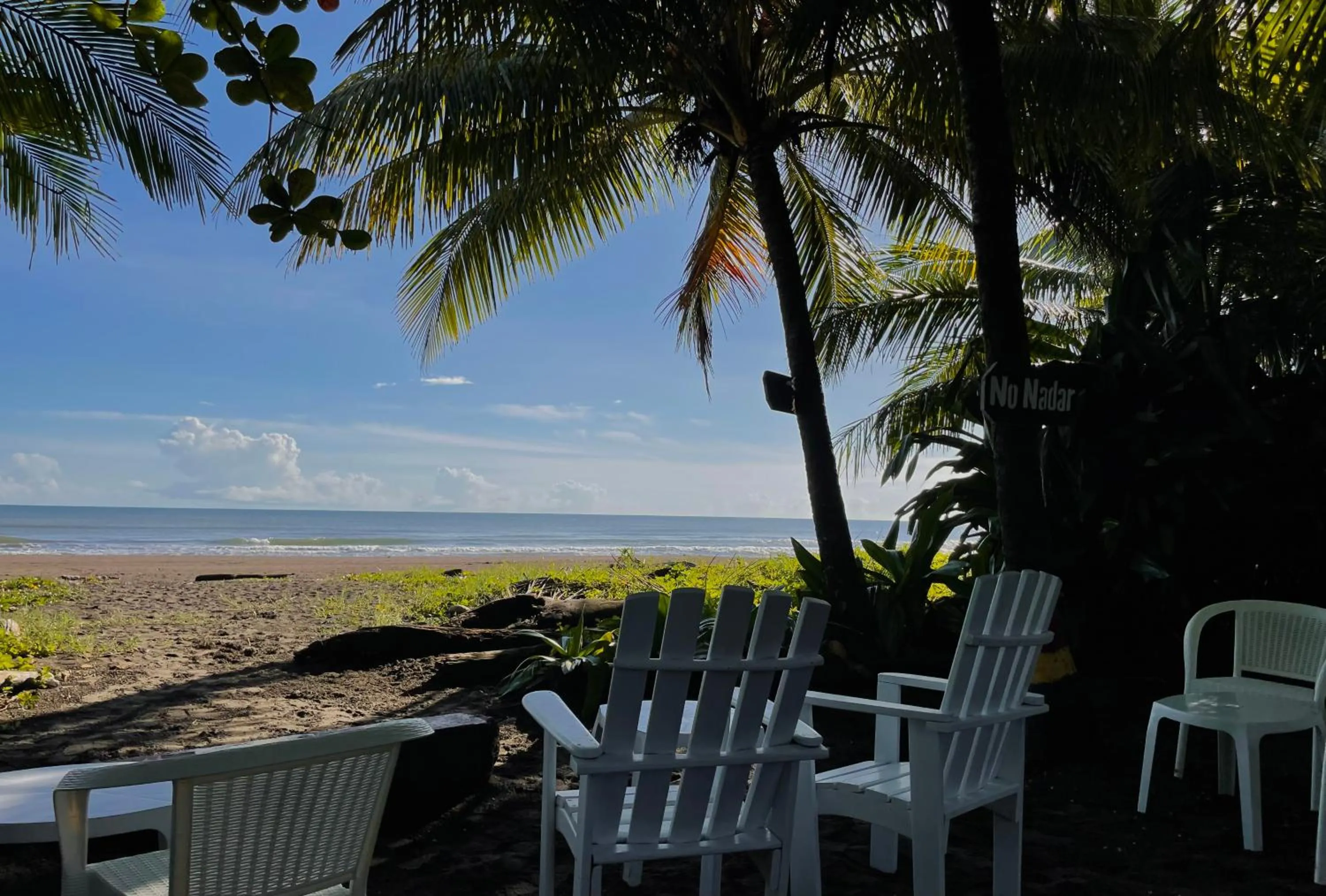 Patio in Hotel El Icaco Tortuguero