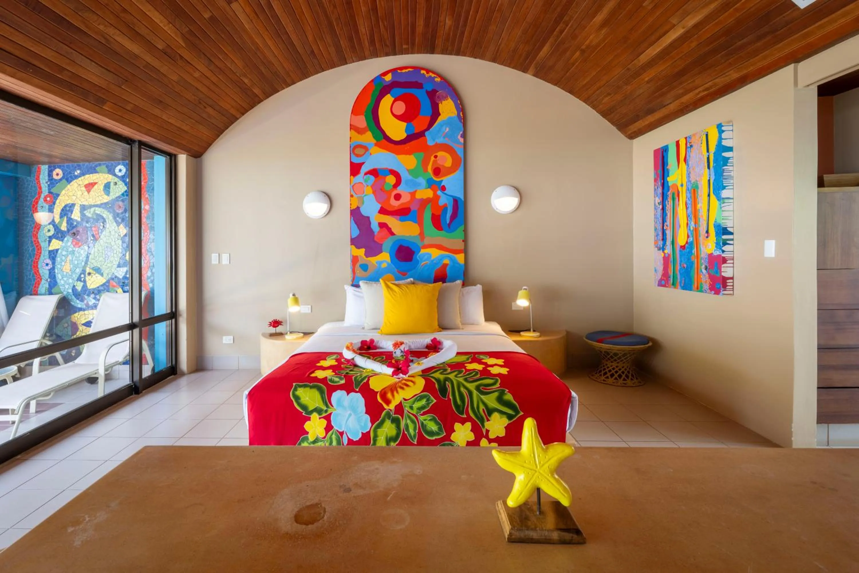 Bed in Alma del Pacifico Hotel & Spa