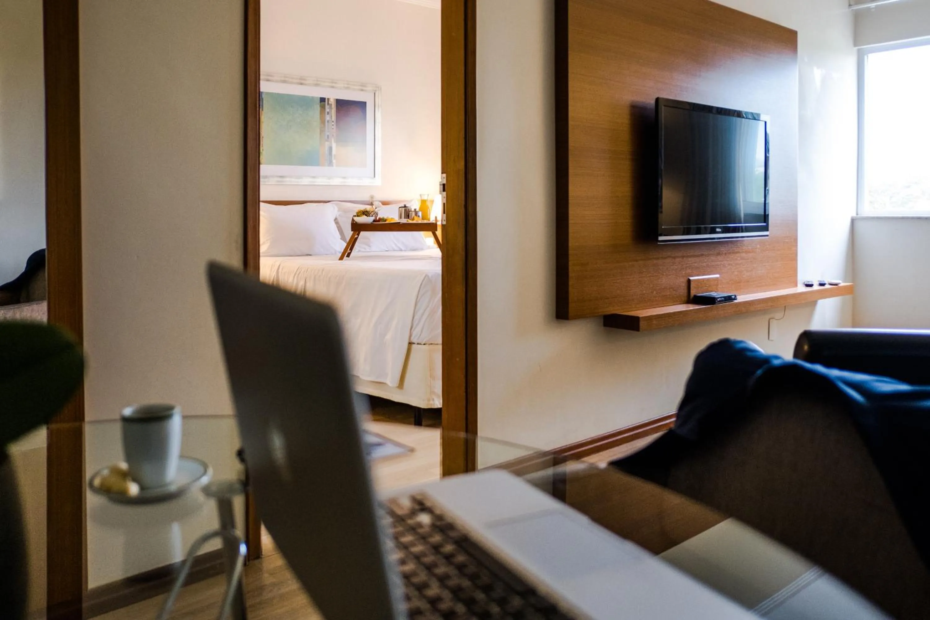 Bed in Vitoria Regia Hotel Bauru