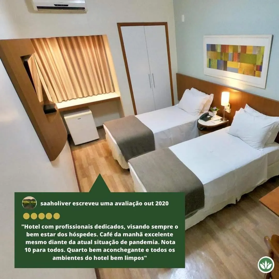 Bed in Vitoria Regia Hotel Bauru