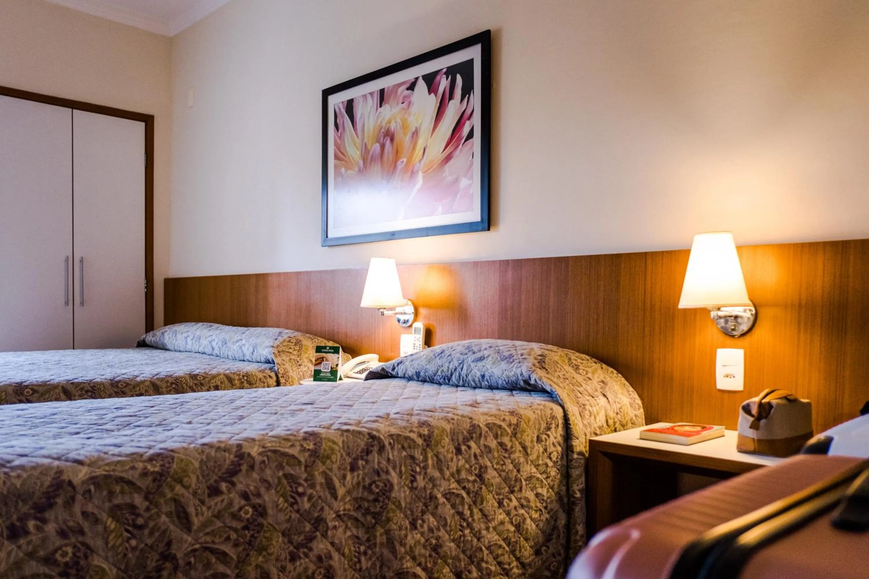 Bed in Vitoria Regia Hotel Bauru