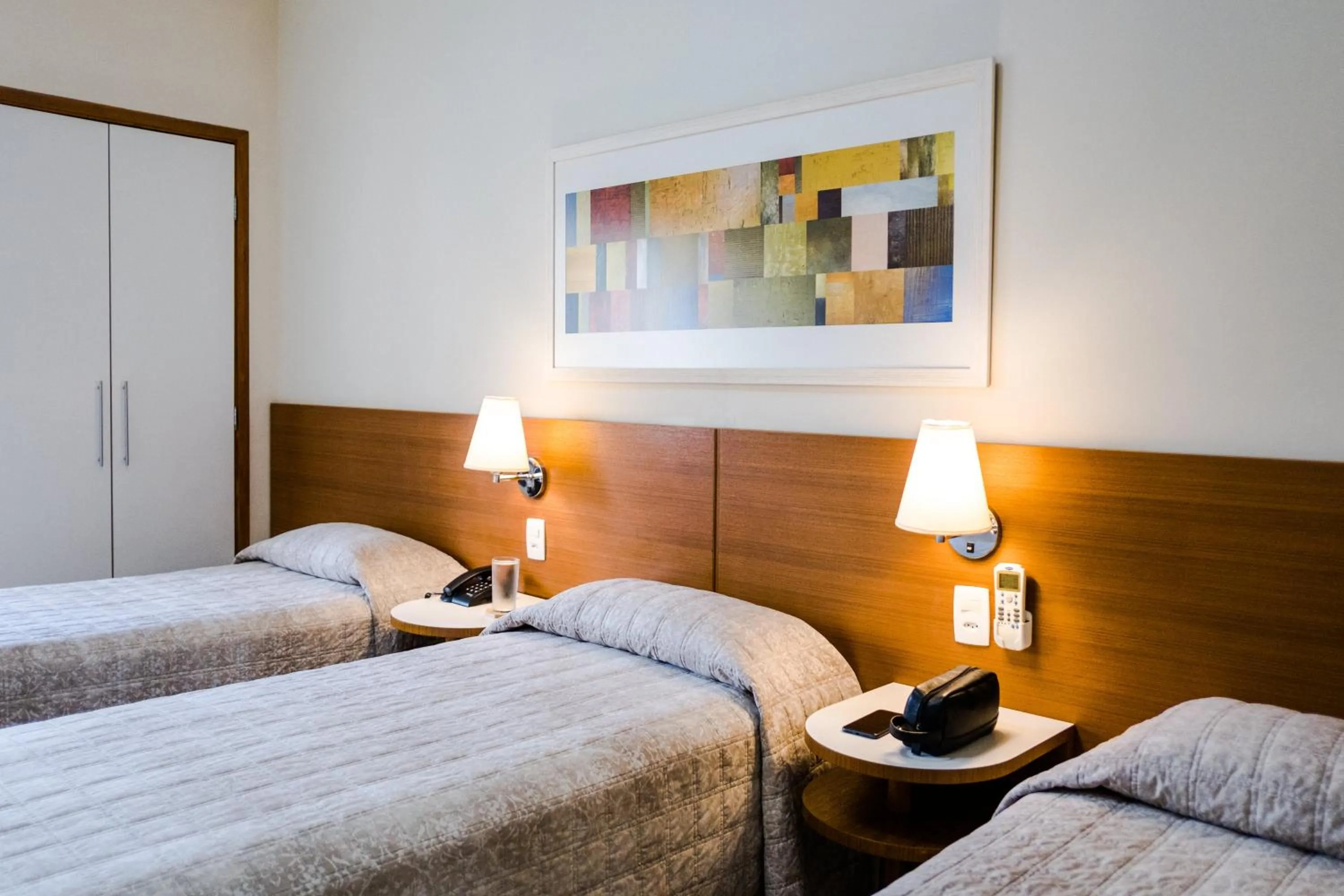 Bed in Vitoria Regia Hotel Bauru