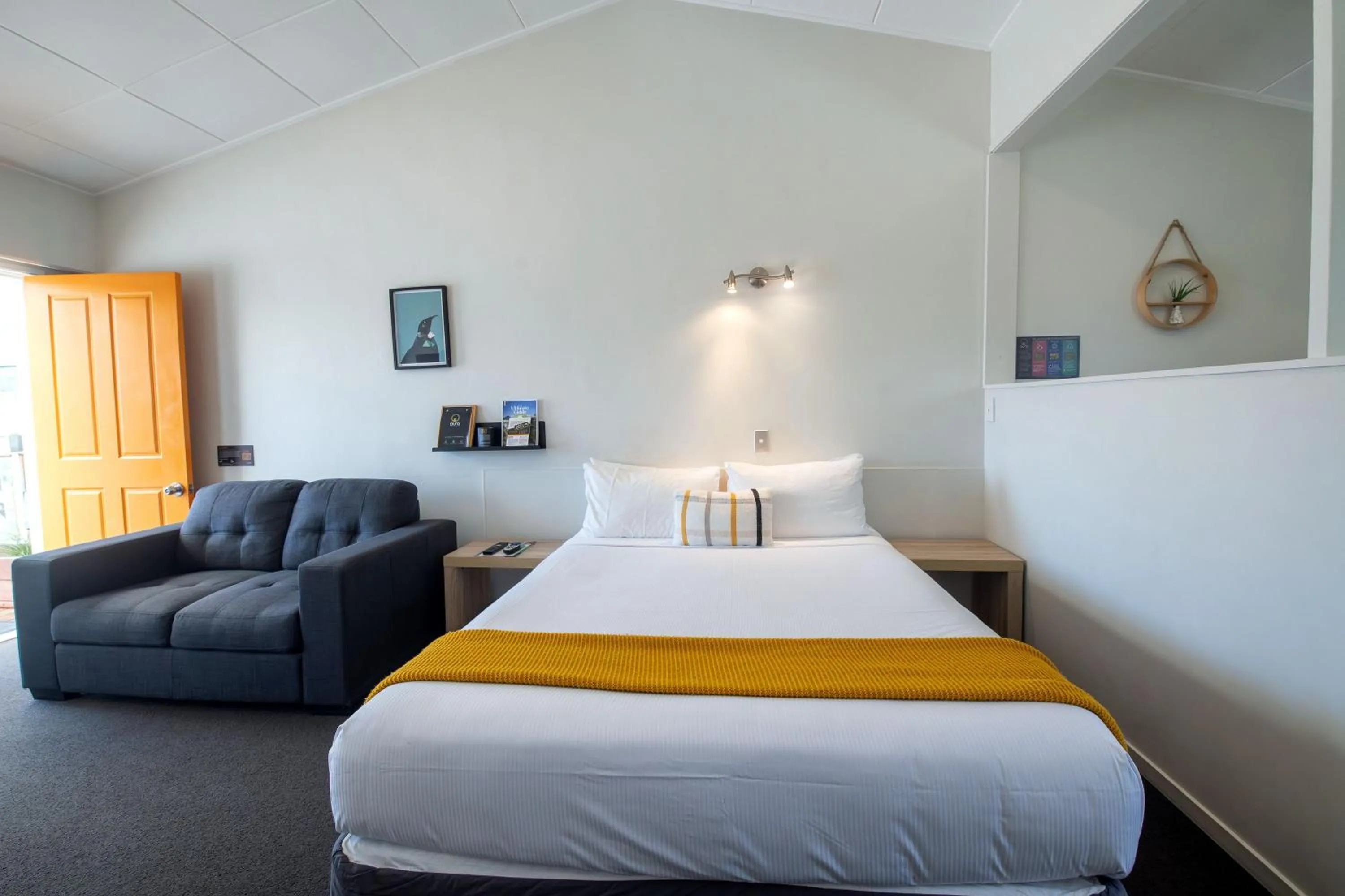 Bed in Aura Accommodation