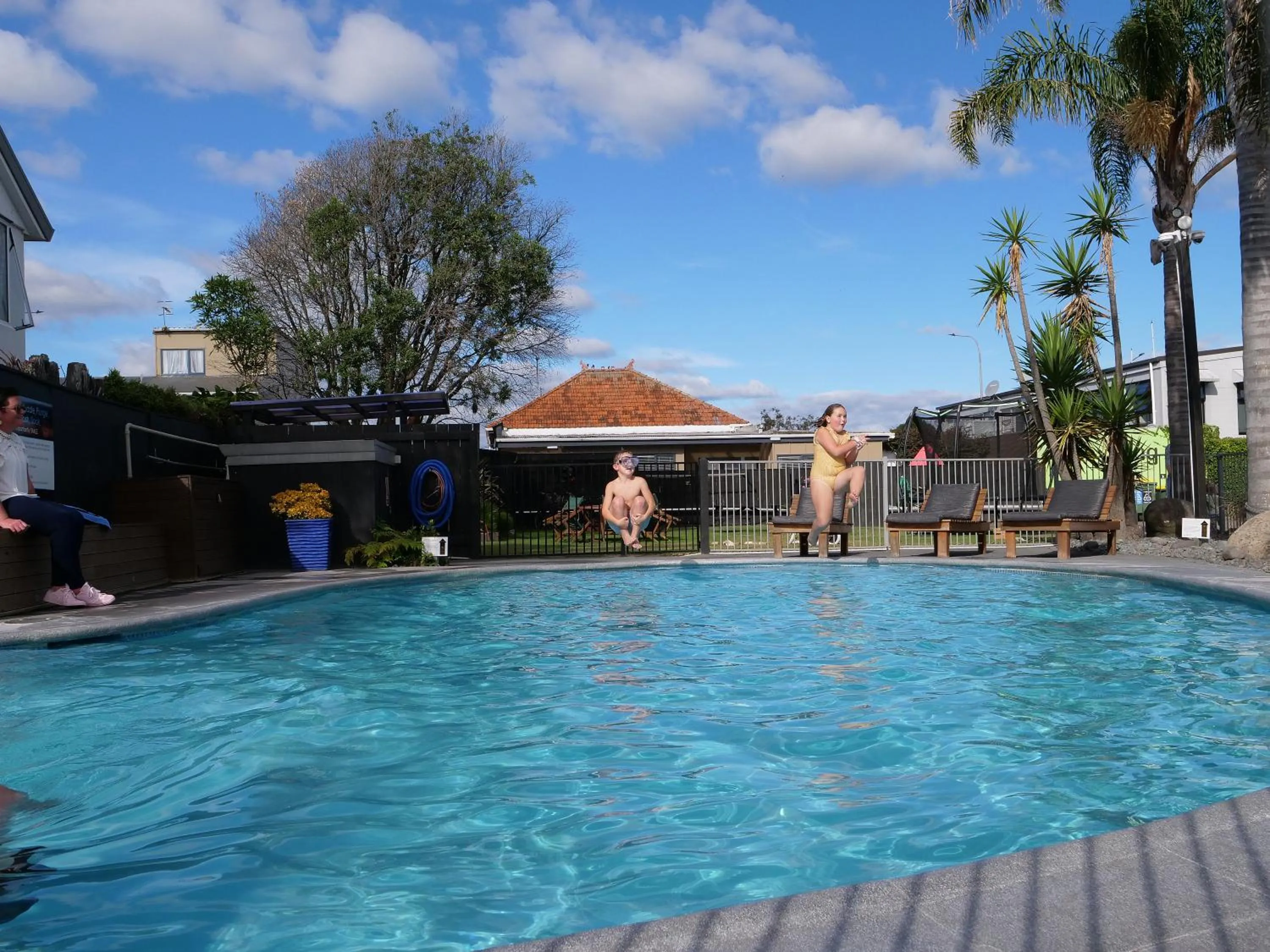 Swimming pool in Aura Accommodation
