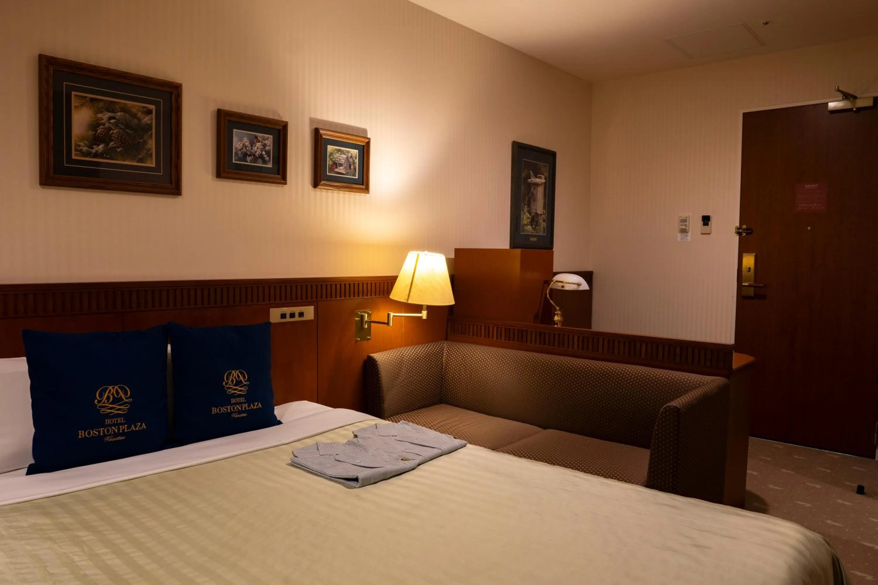 Bed in Hotel Boston Plaza Kusatsu