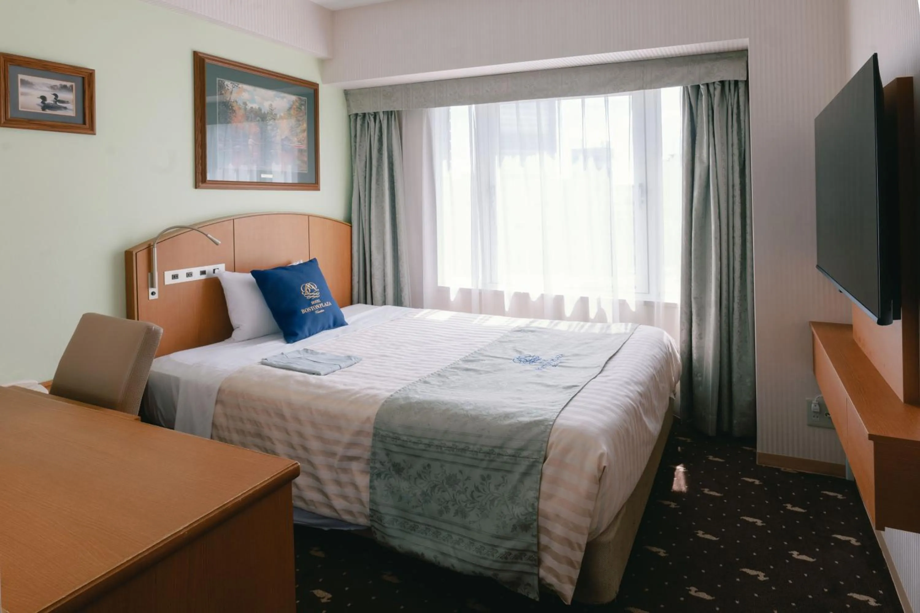 Bed in Hotel Boston Plaza Kusatsu