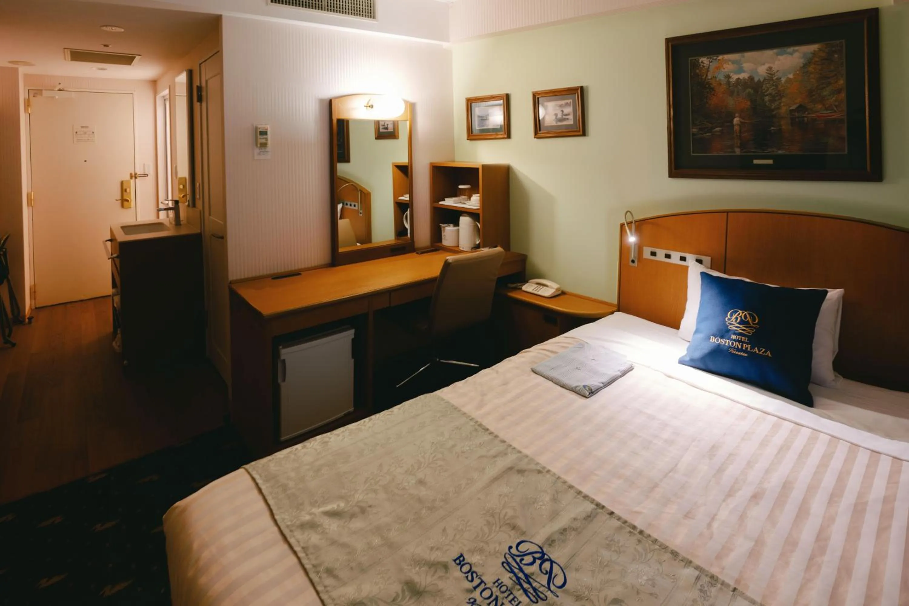 Bed in Hotel Boston Plaza Kusatsu