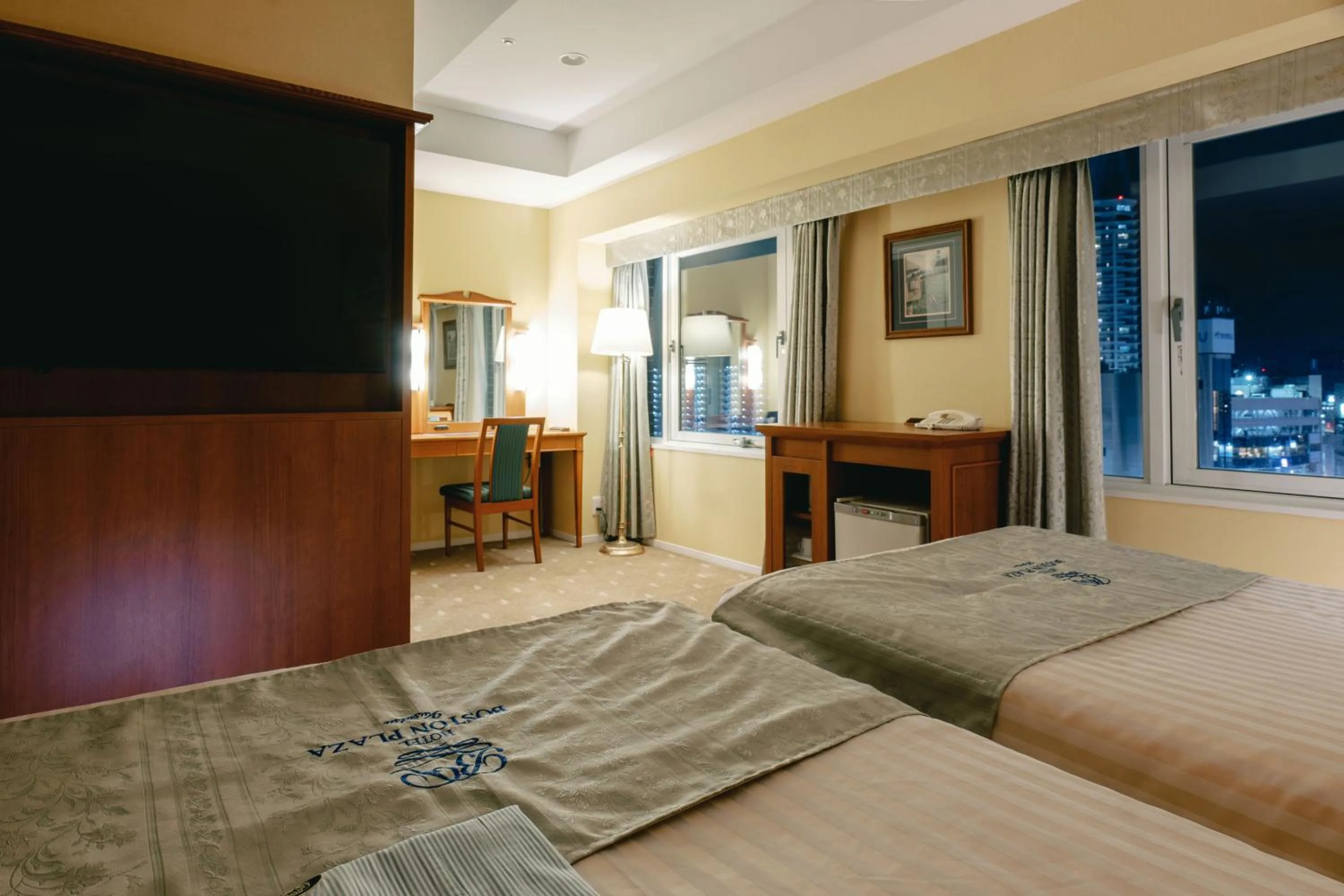 Bed in Hotel Boston Plaza Kusatsu