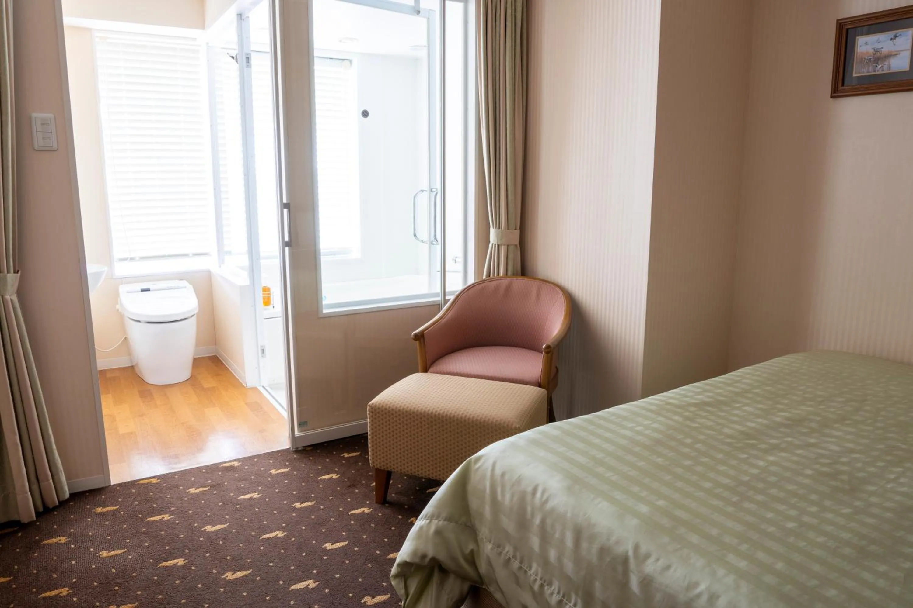 Bed in Hotel Boston Plaza Kusatsu