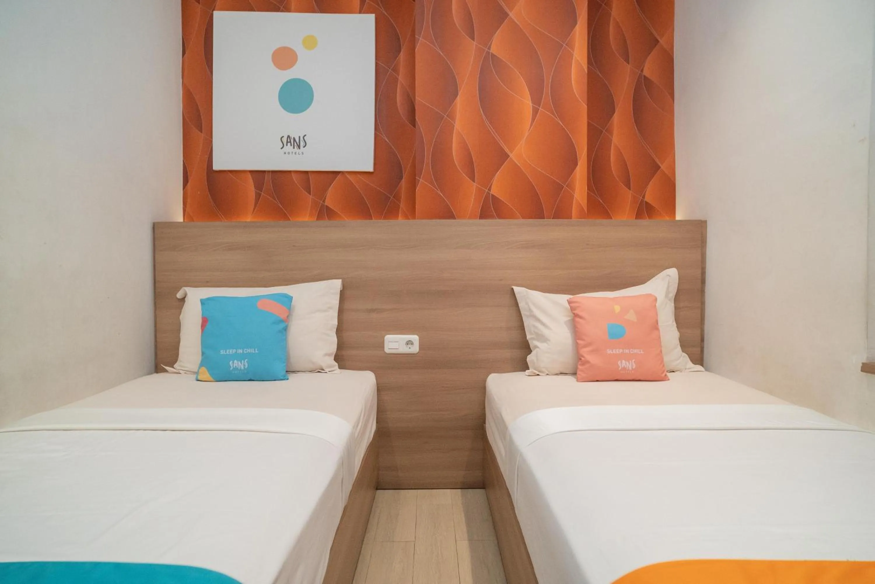 Bedroom, Bed in Sans Hotel Kupang Indah Surabaya