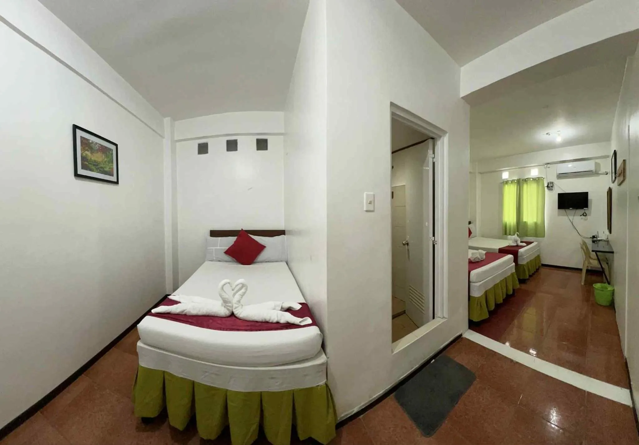 Bed in Axis Pension Hotel