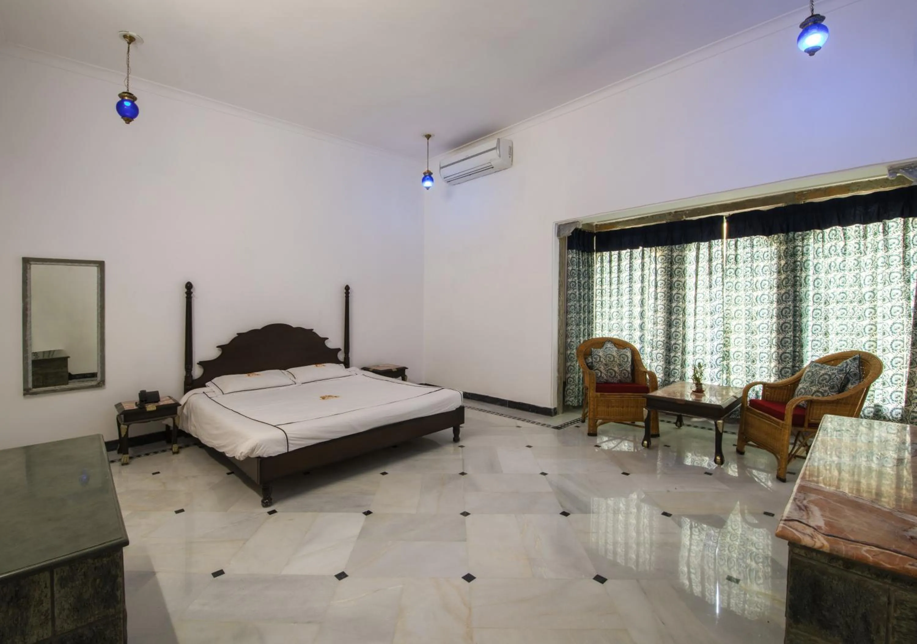 Bed in Shahpura Kumbhal Villas
