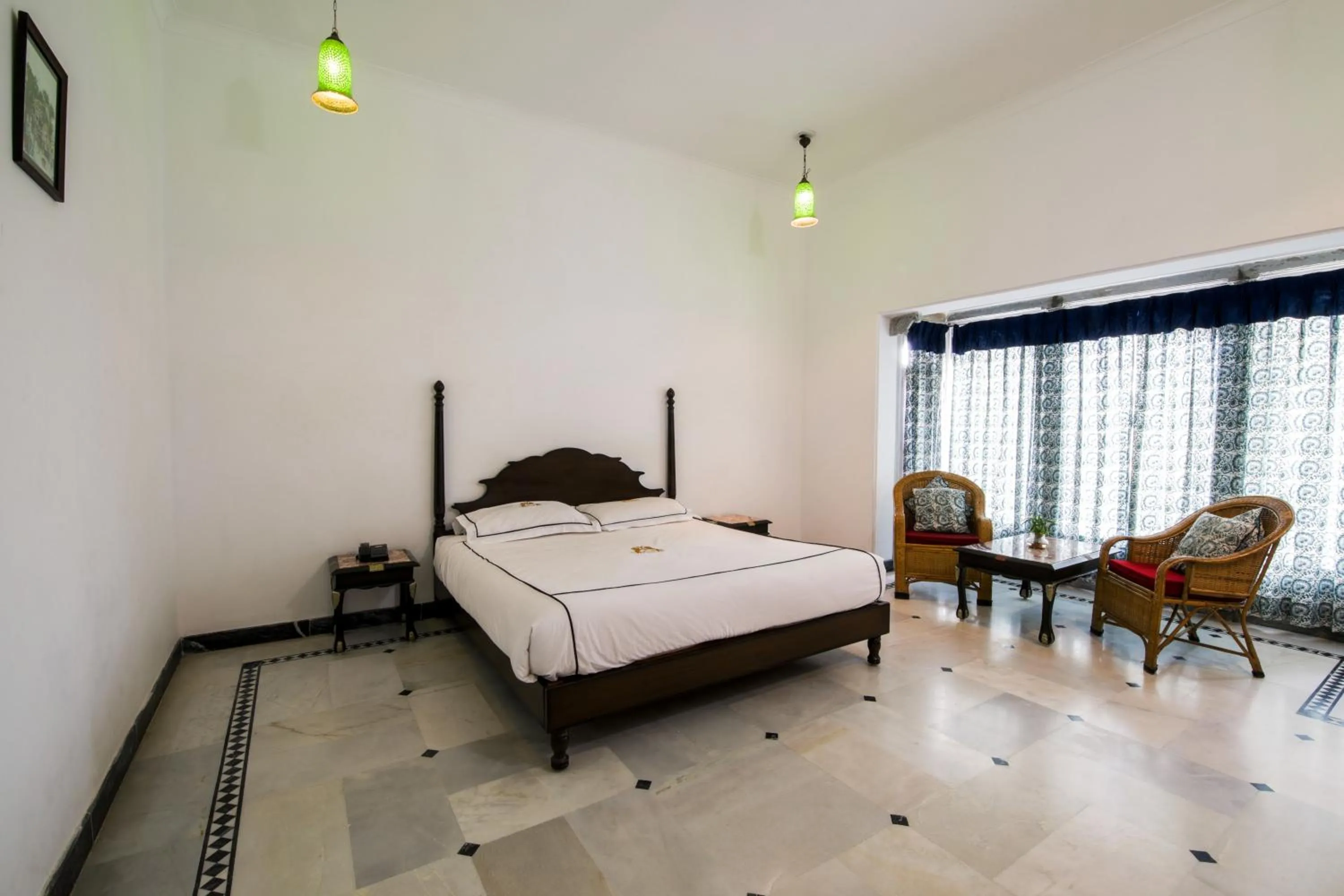 Bed in Shahpura Kumbhal Villas